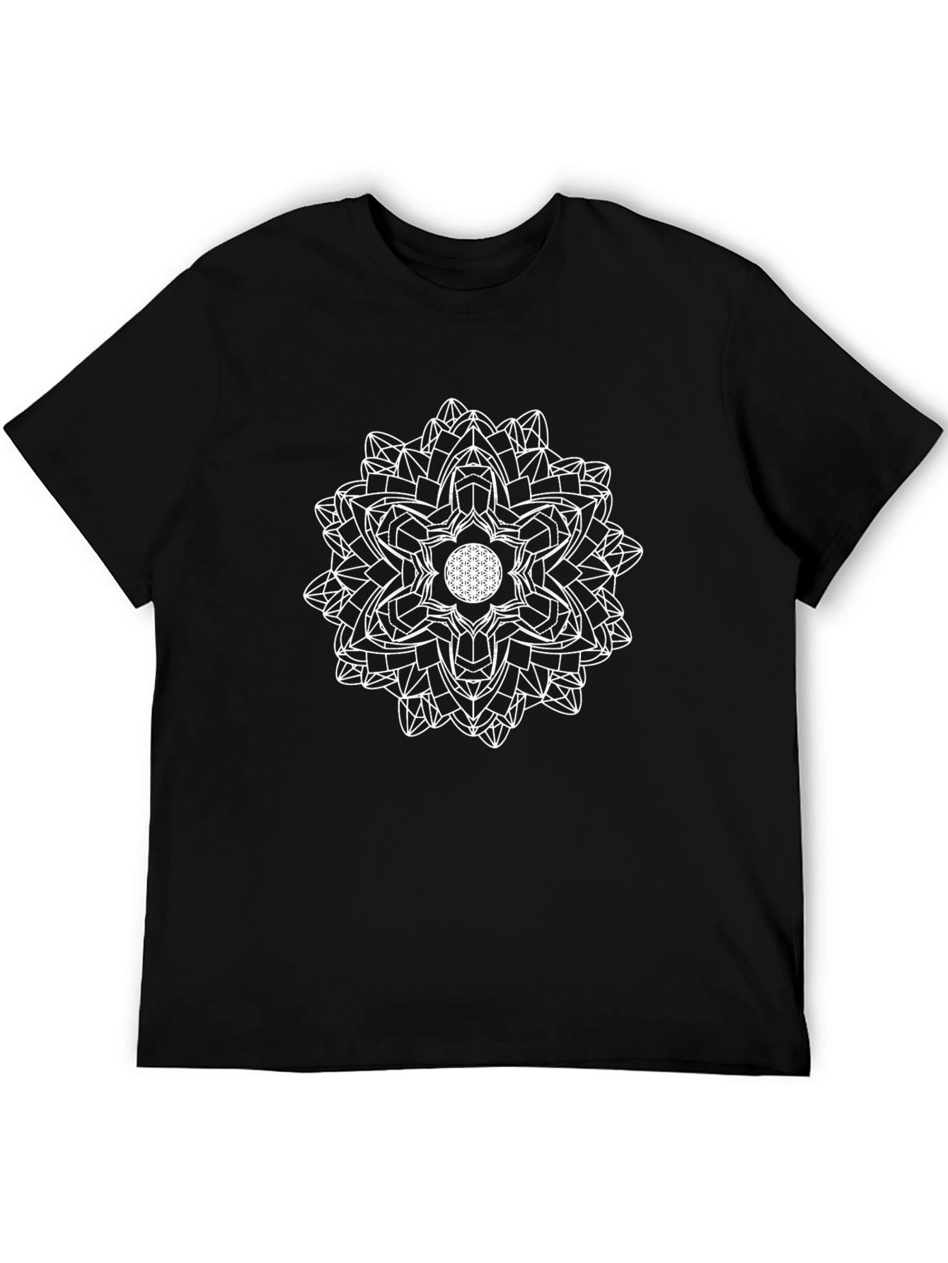 Geometric Mandala T-Shirt - Stylish Graphic Tee