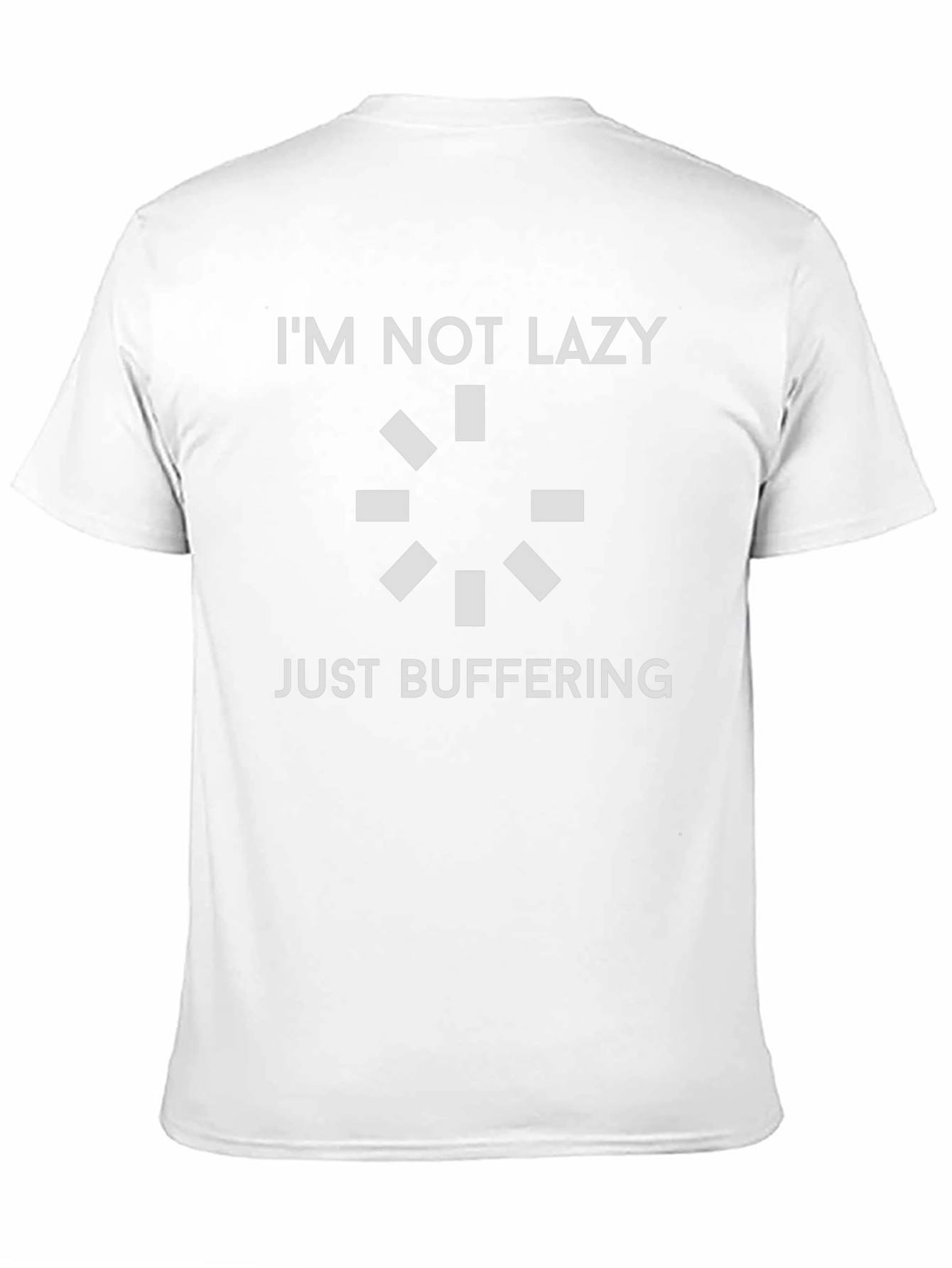 Im Not Lazy Just Buffering Graphic Tee - Black
