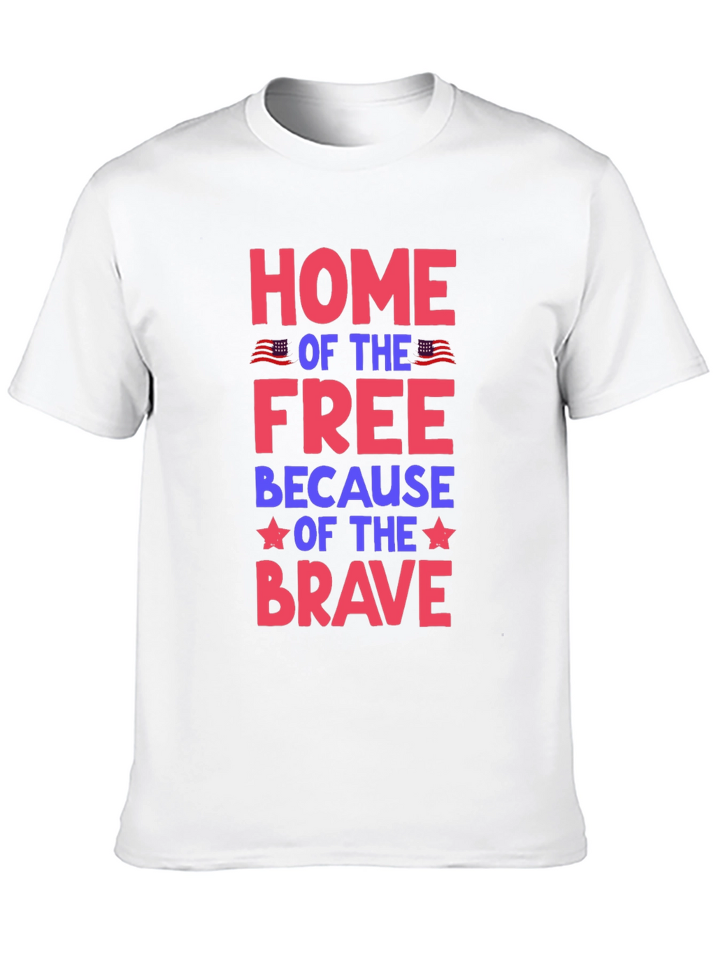 Patriotic Home of the Free Graphic Tee