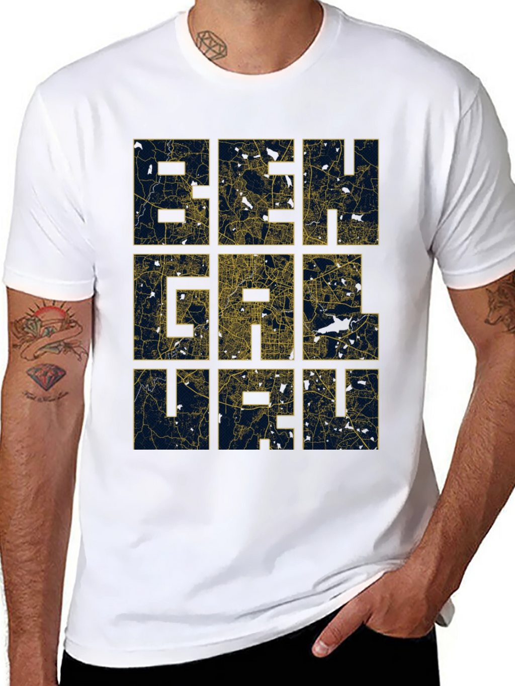 Beirut Map T-Shirt - Cityscape Design