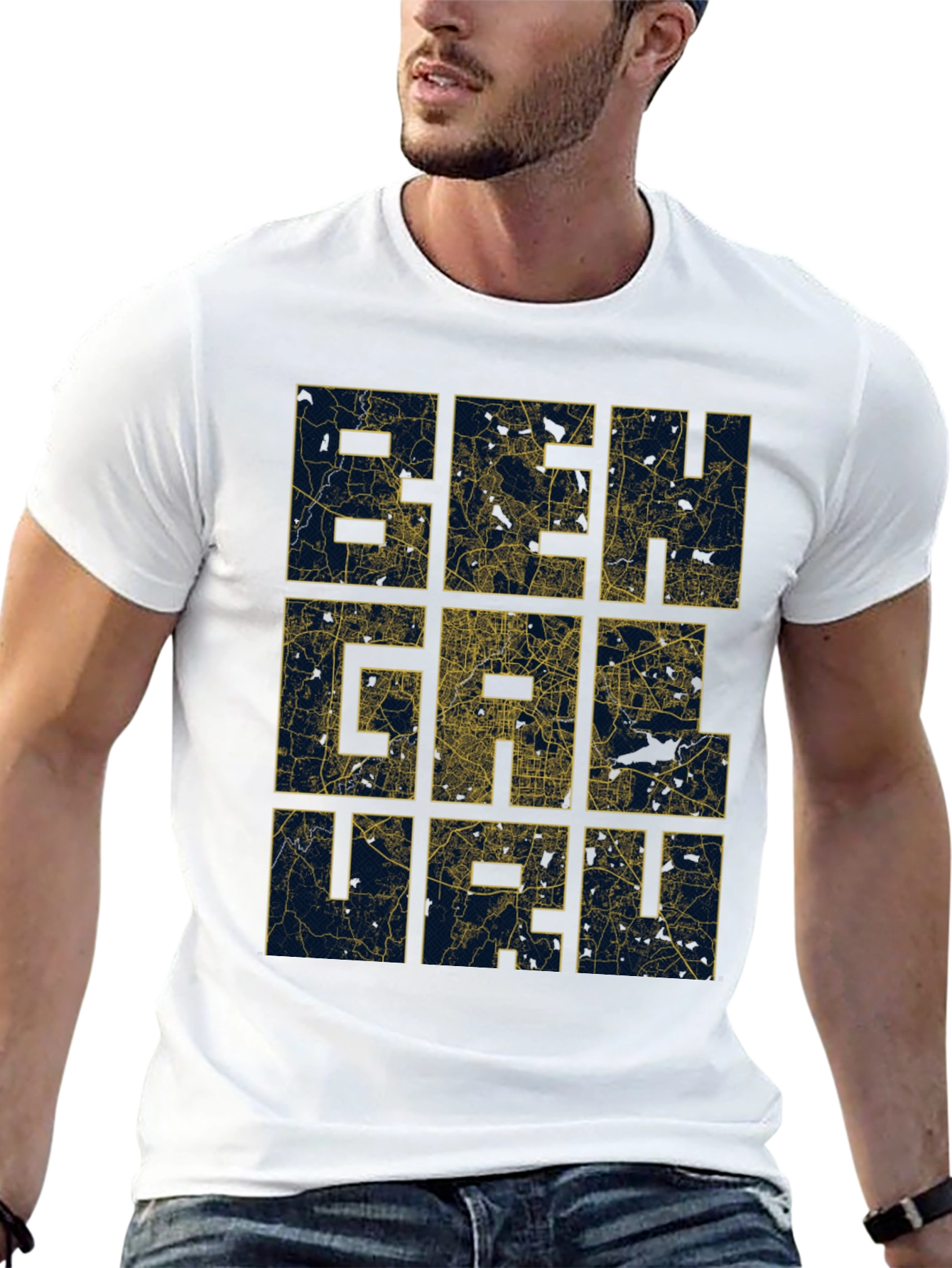 Beirut Map T-Shirt - Cityscape Design