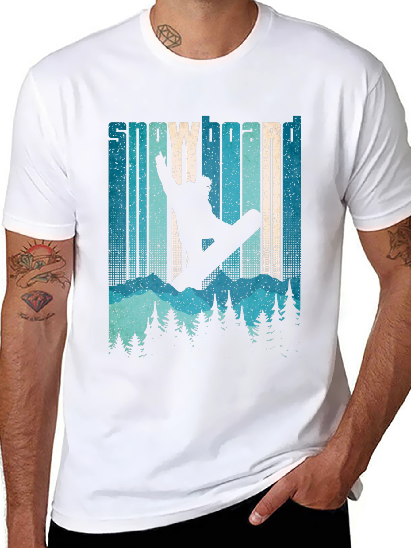 Snowboard Retro Graphic T-Shirt