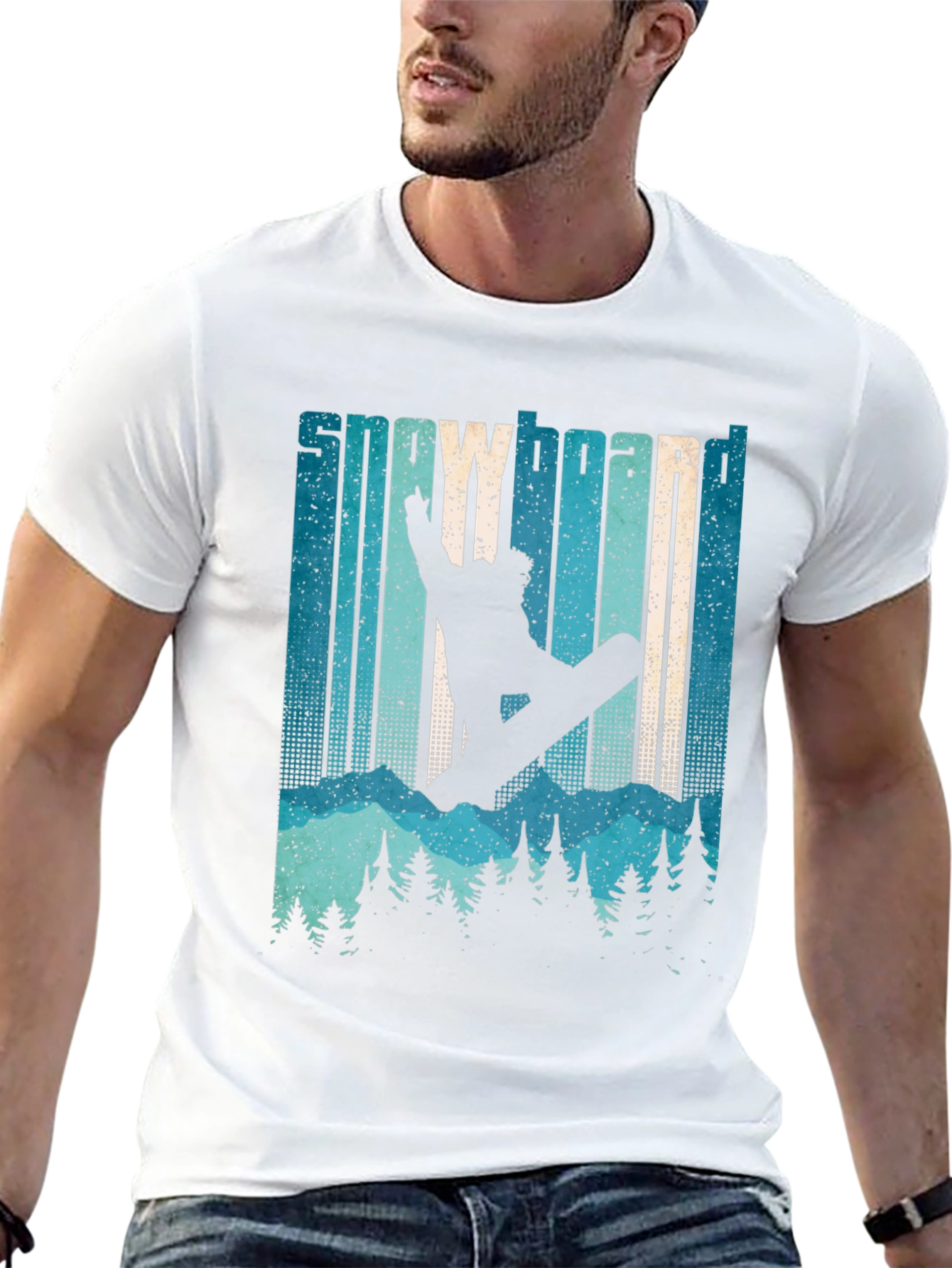 Snowboard Retro Graphic T-Shirt