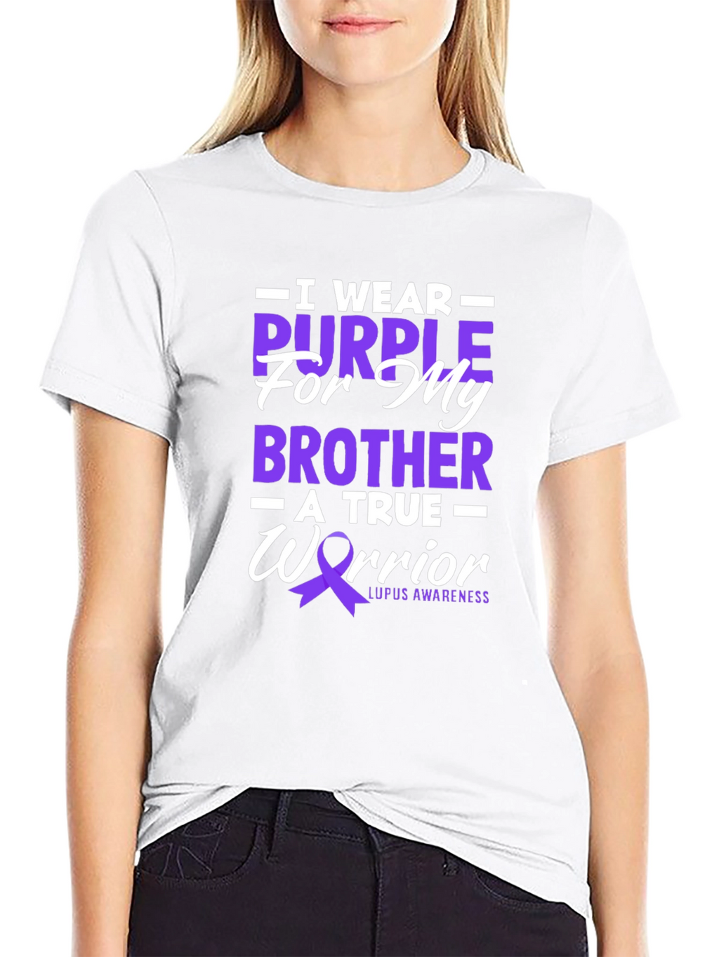 Purple Ribbon Lupus Awareness T-Shirt