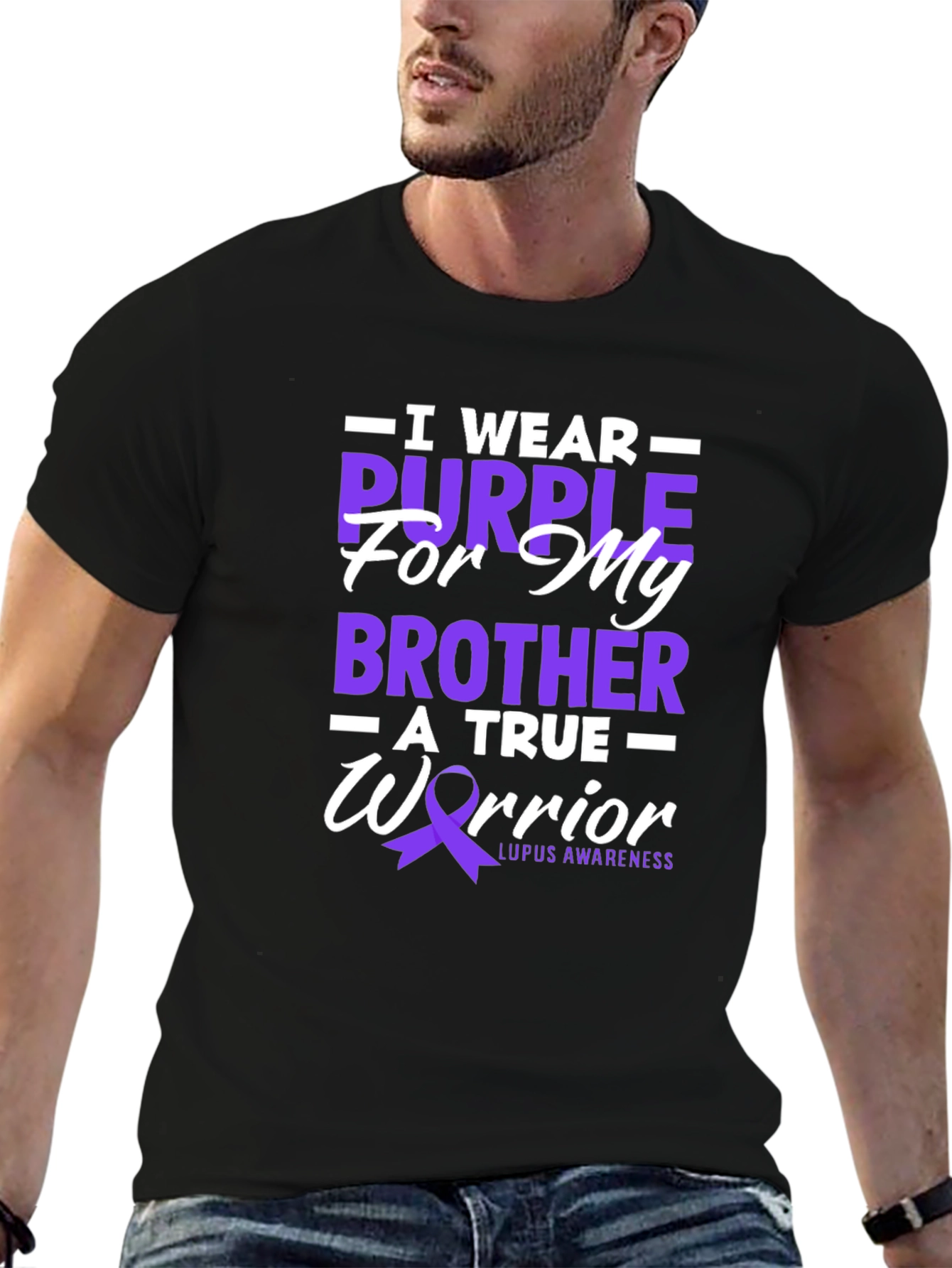 Purple Ribbon Lupus Awareness T-Shirt