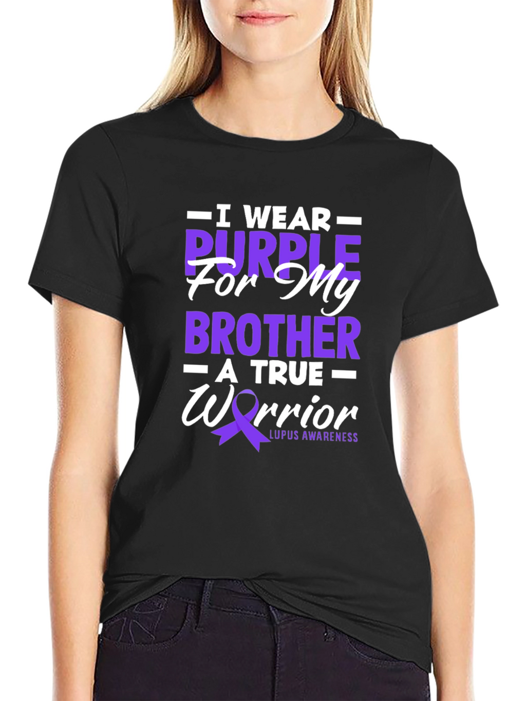 Purple Ribbon Lupus Awareness T-Shirt