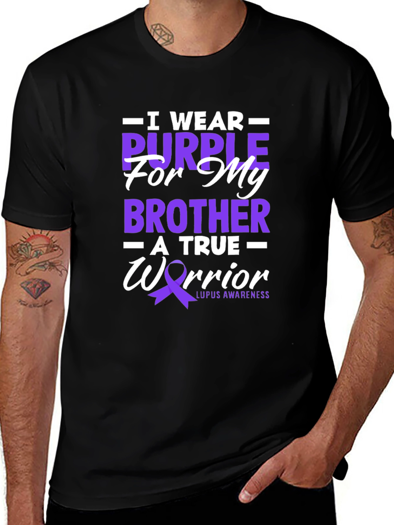 Purple Ribbon Lupus Awareness T-Shirt