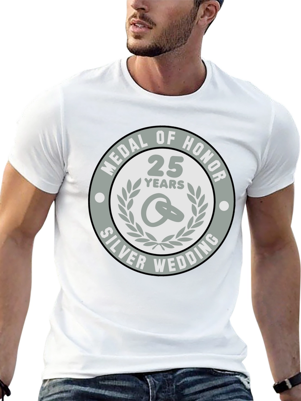 Silver Wedding Anniversary Medal of Honor T-Shirt