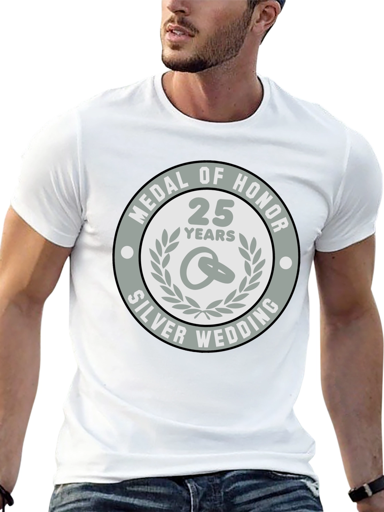 Silver Wedding Anniversary Medal of Honor T-Shirt