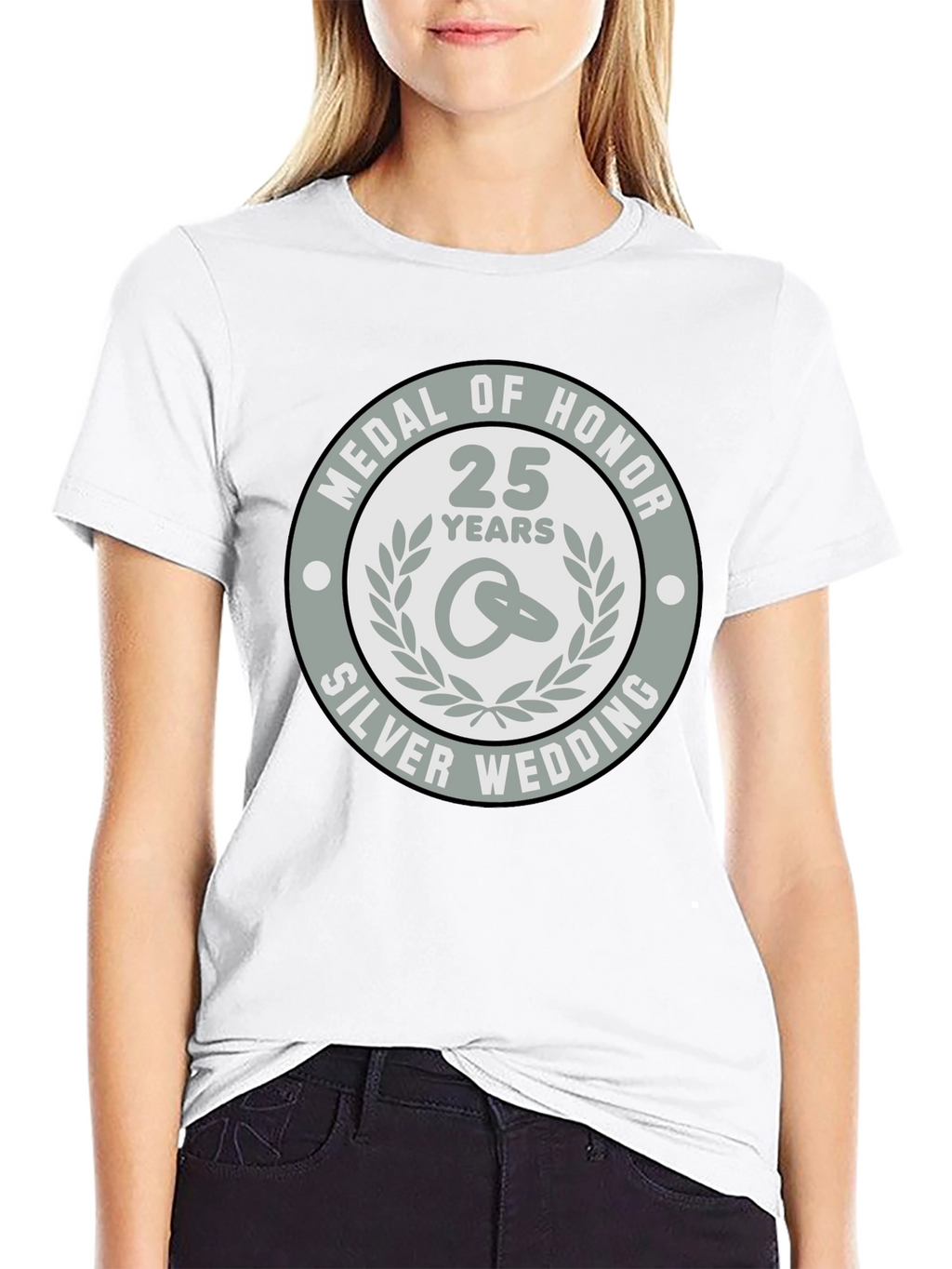 Silver Wedding Anniversary Medal of Honor T-Shirt