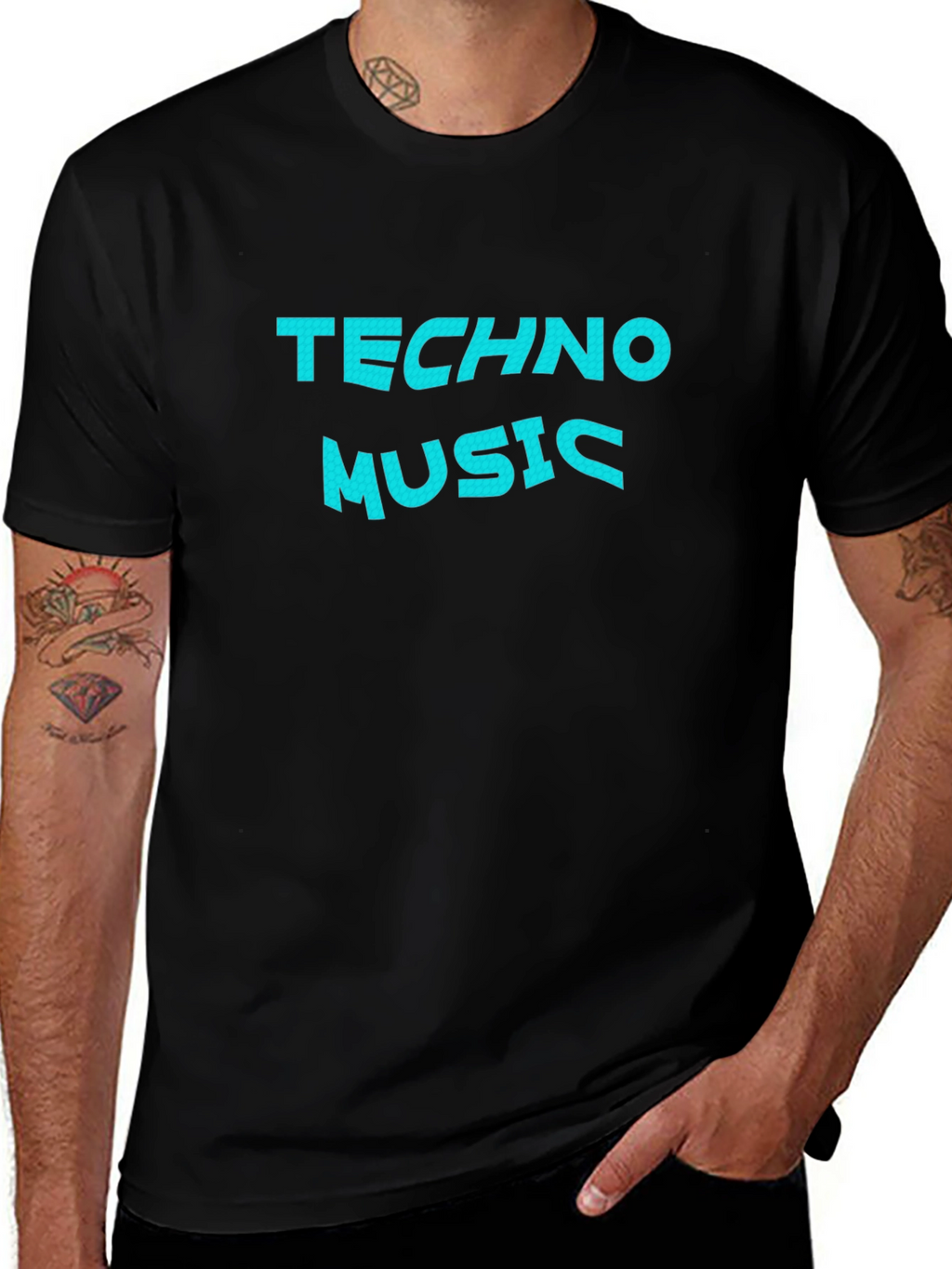 Techno Music T-Shirt - Premium Cotton Blend Tee