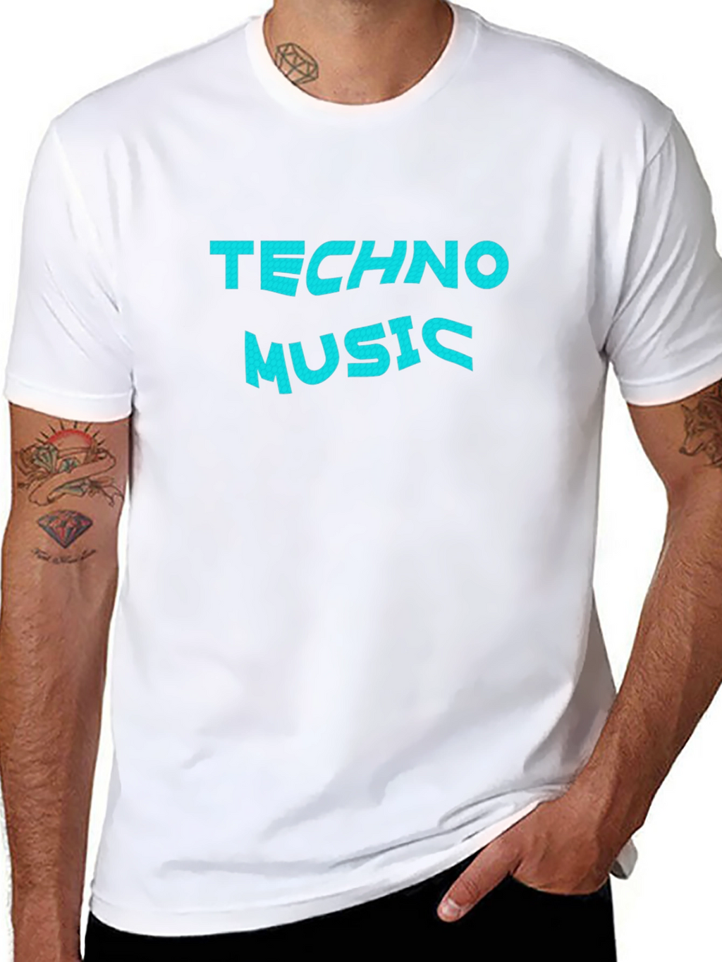 Techno Music T-Shirt - Premium Cotton Blend Tee