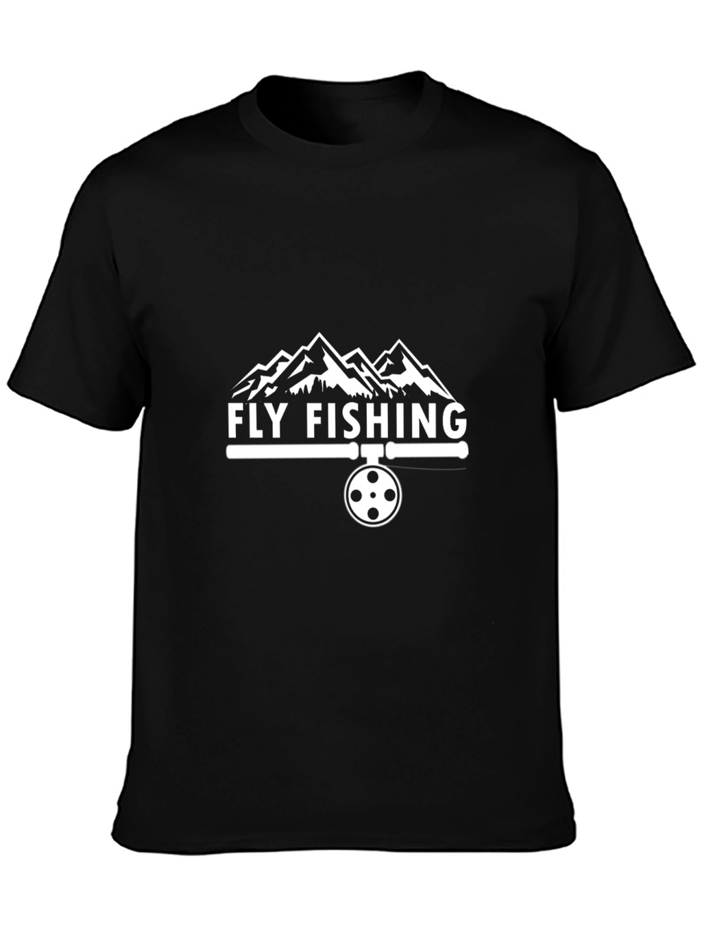 Fly Fishing T-Shirt - Mountain Design