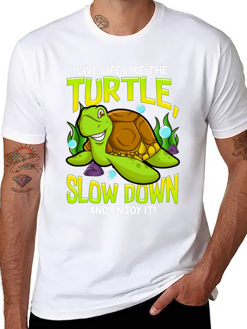 Live Like the Turtle Graphic T-Shirt