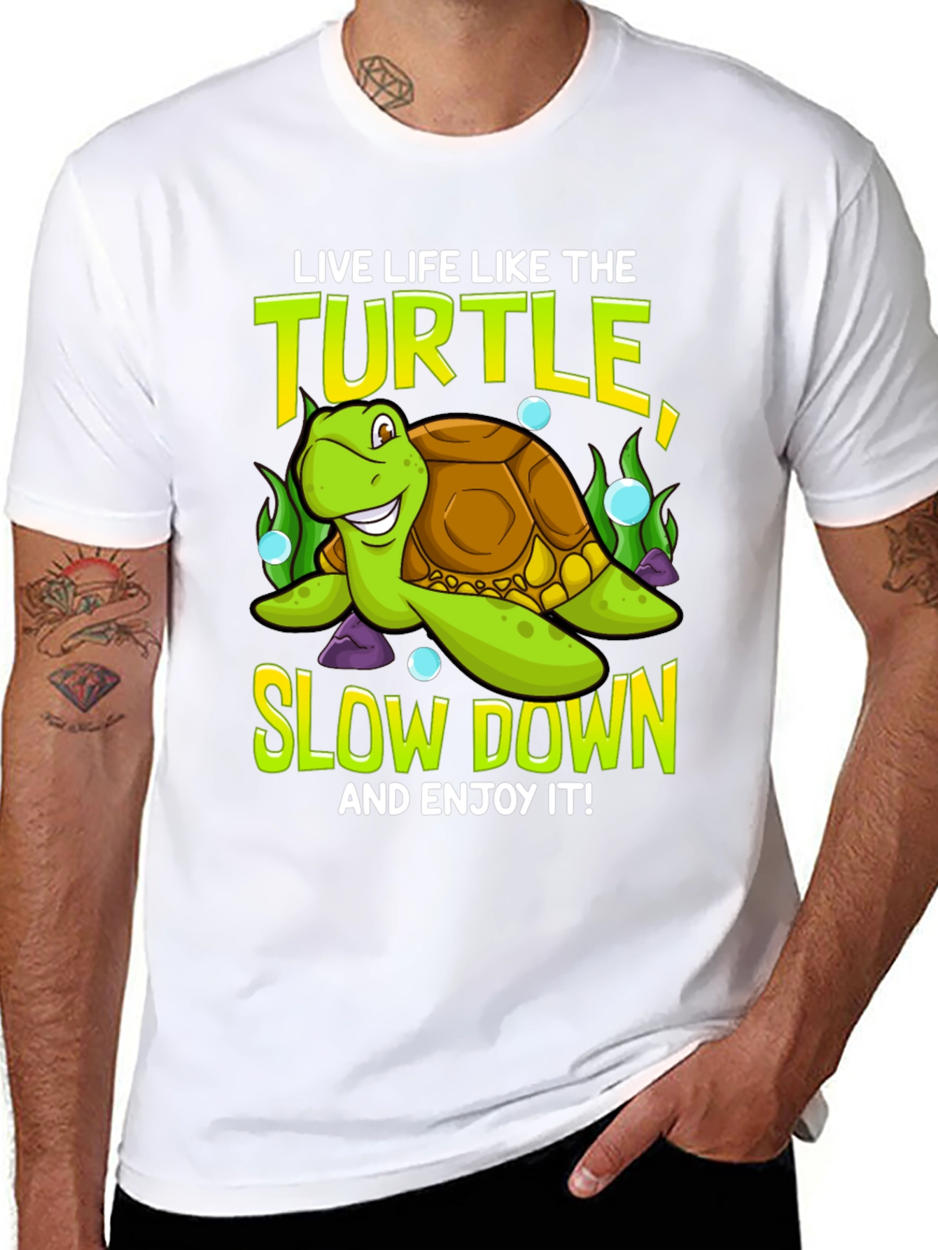 Live Like the Turtle Graphic T-Shirt