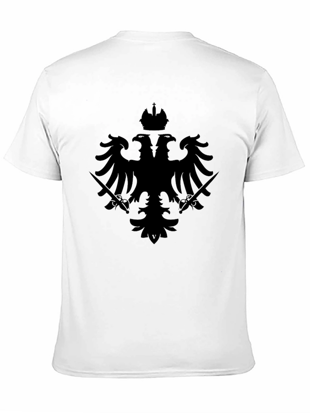 Black Double-Headed Eagle Crown T-Shirt