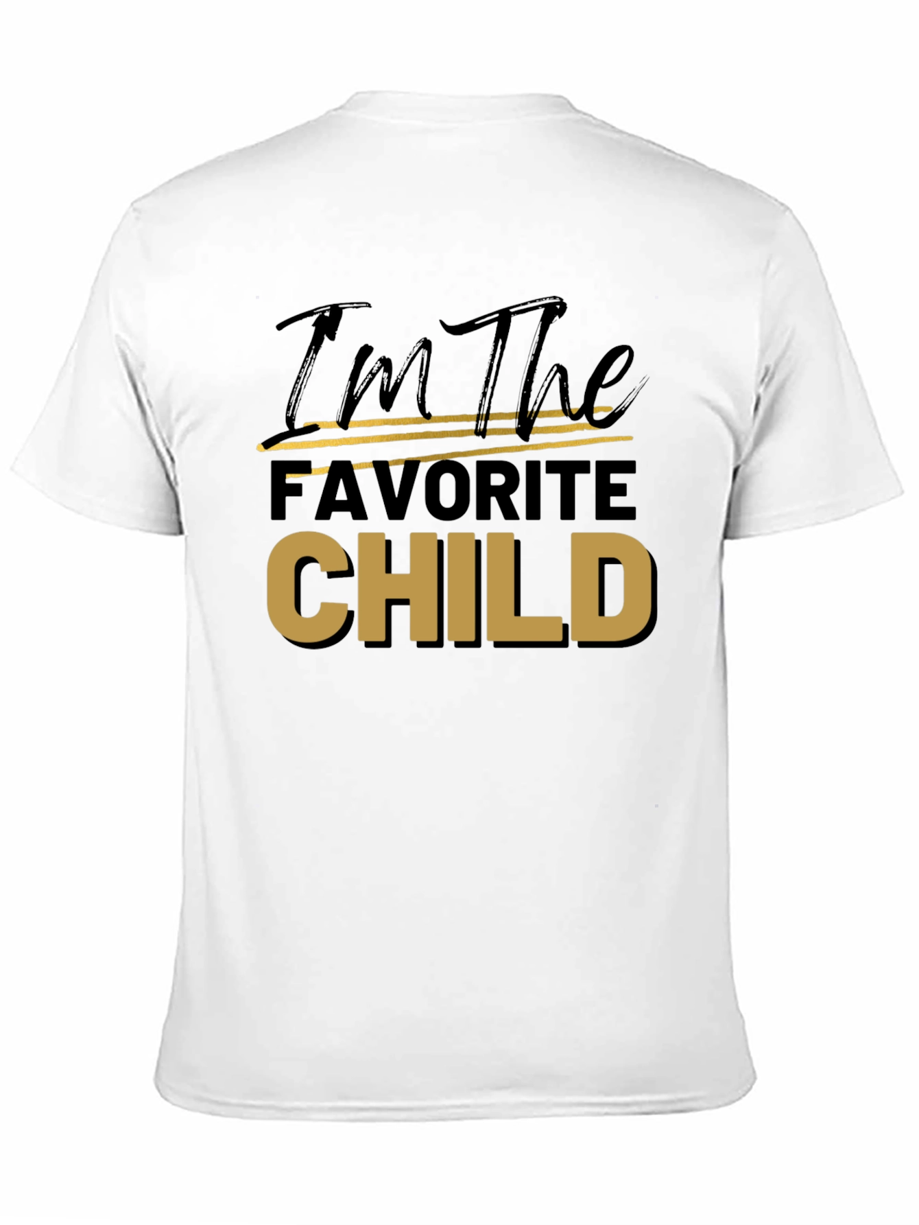 Favorite Child Tee - Black Cotton T-Shirt