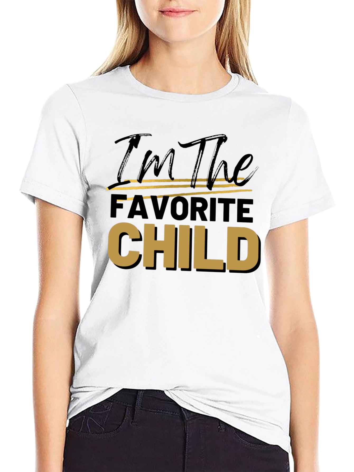 Favorite Child Tee - Black Cotton T-Shirt