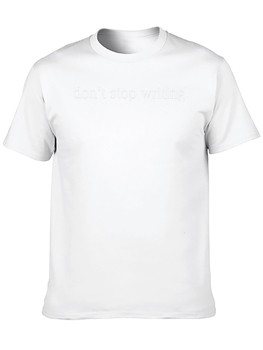 Dont Stop Writing Tee - Black Graphic T-Shirt