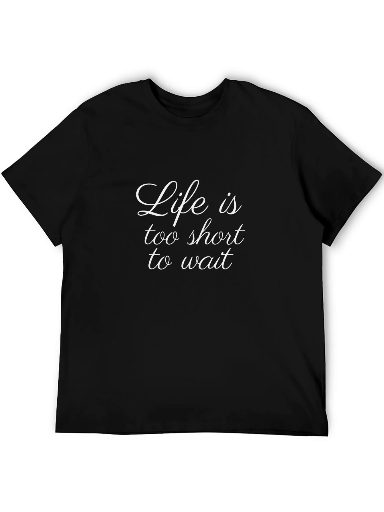 Life is too Short Black Graphic Tee