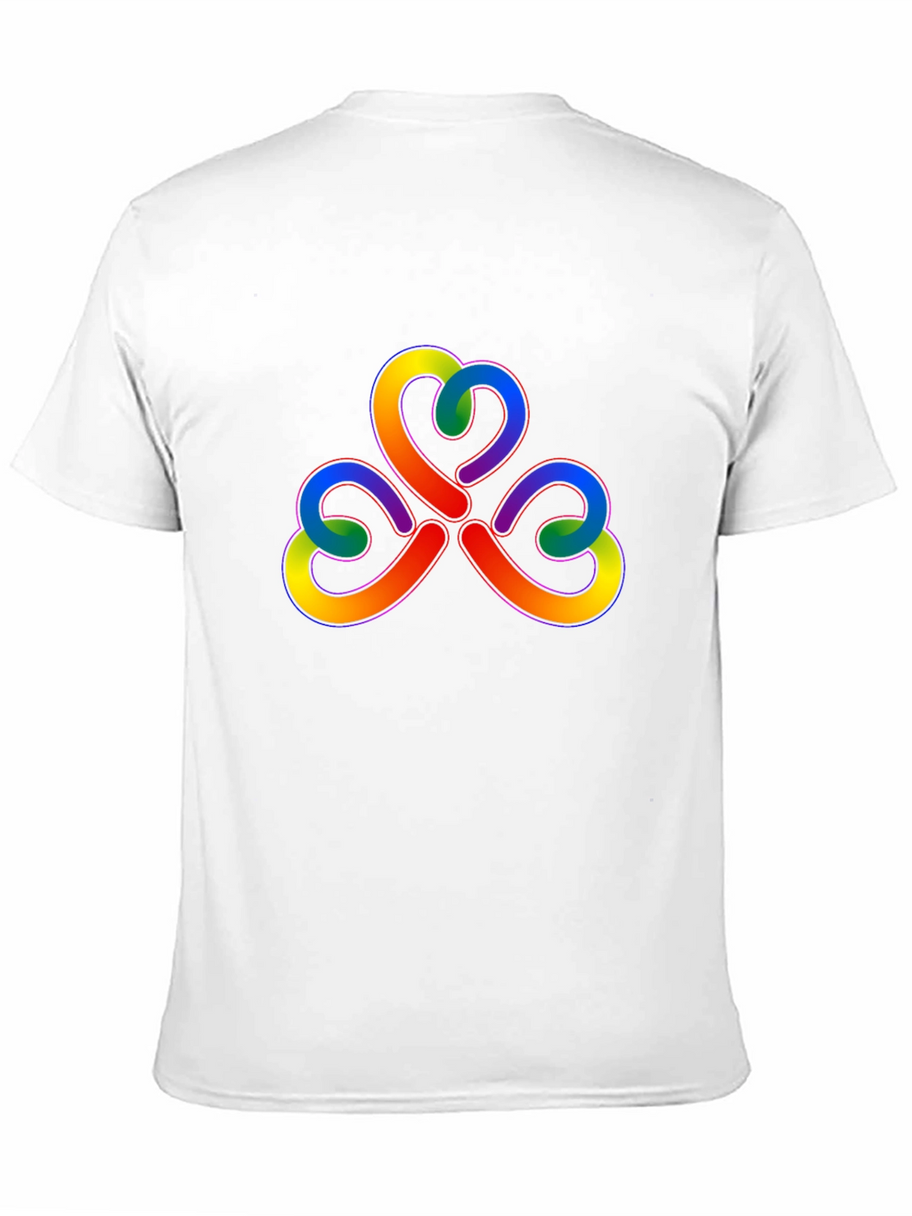 Rainbow Trefoil Knot Graphic Tee