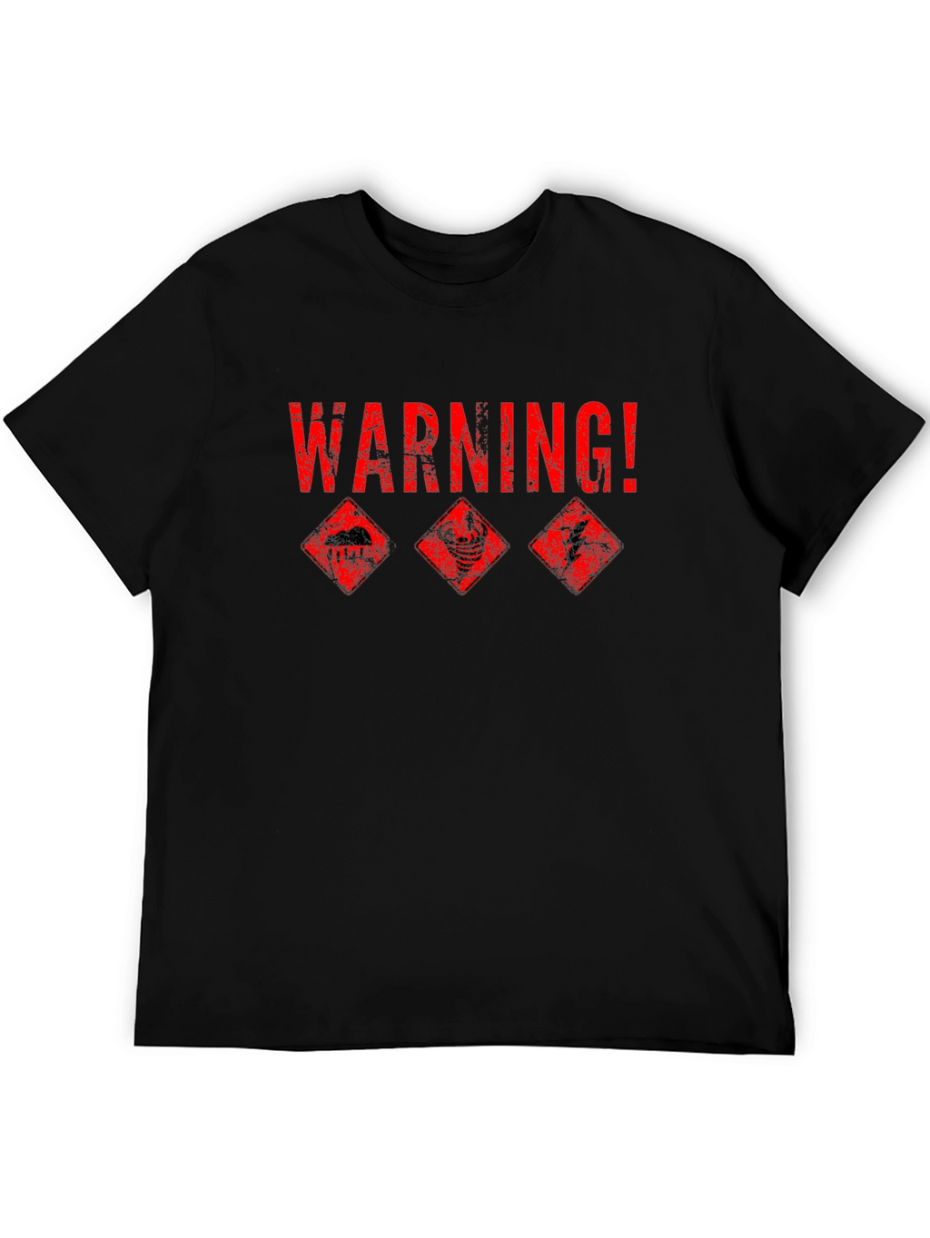 Warning! Weather Hazard Graphic T-Shirt