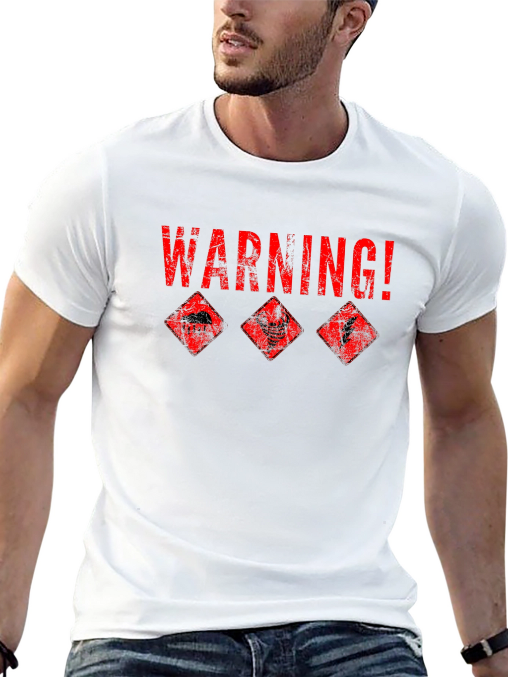 Warning! Weather Hazard Graphic T-Shirt