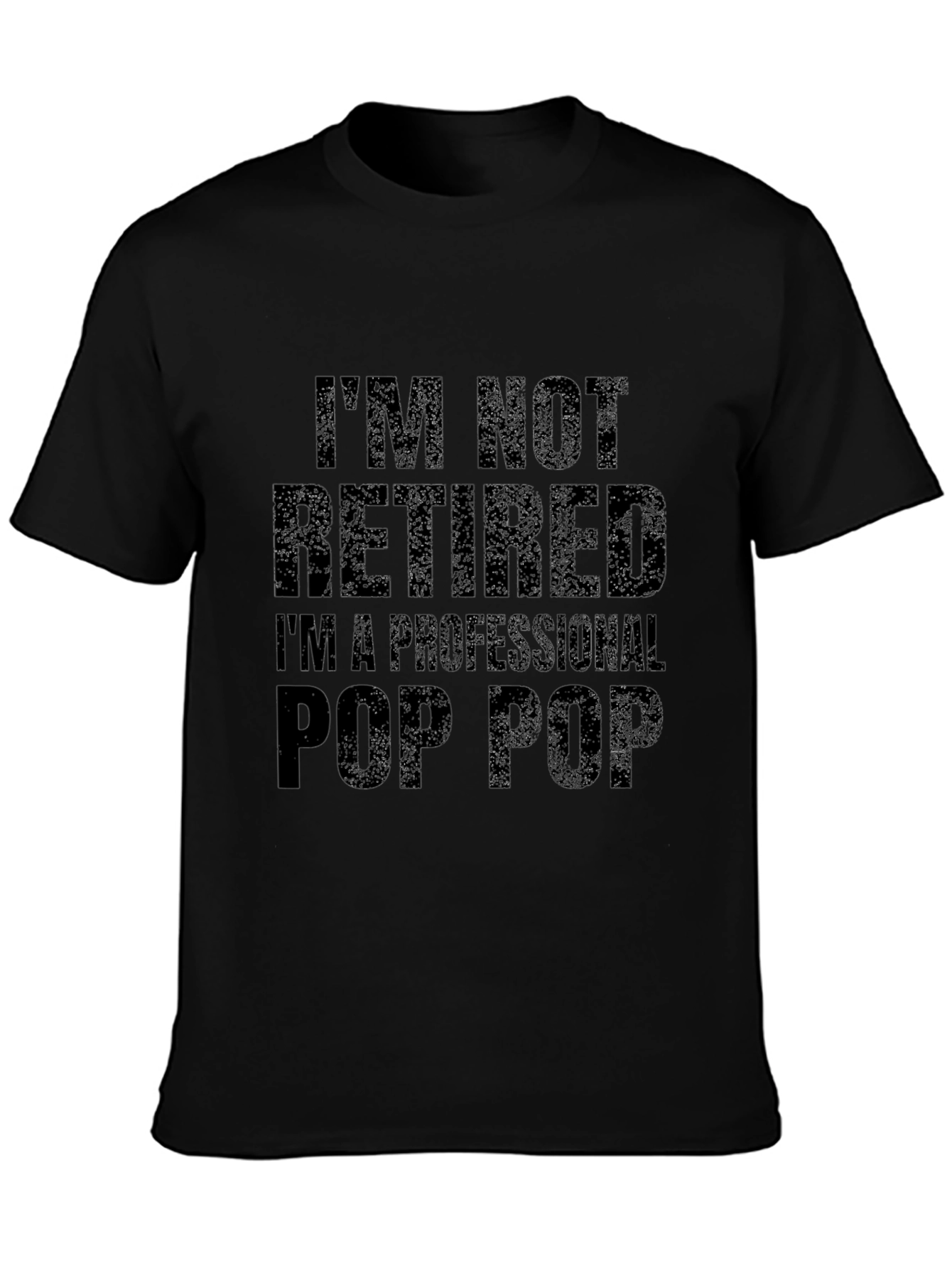 Professional Pop Pop Black Graphic Tee