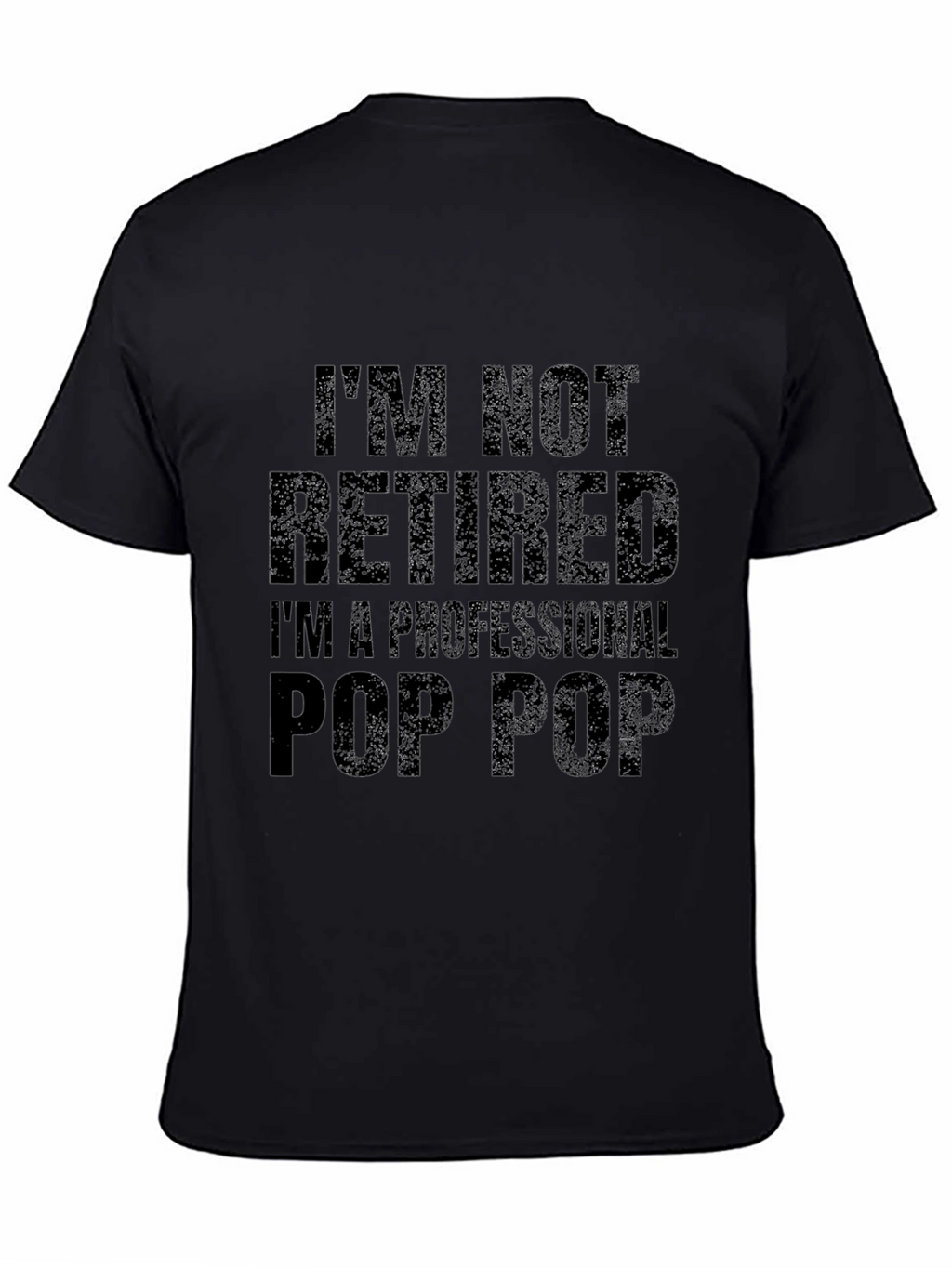 Professional Pop Pop Black Graphic Tee