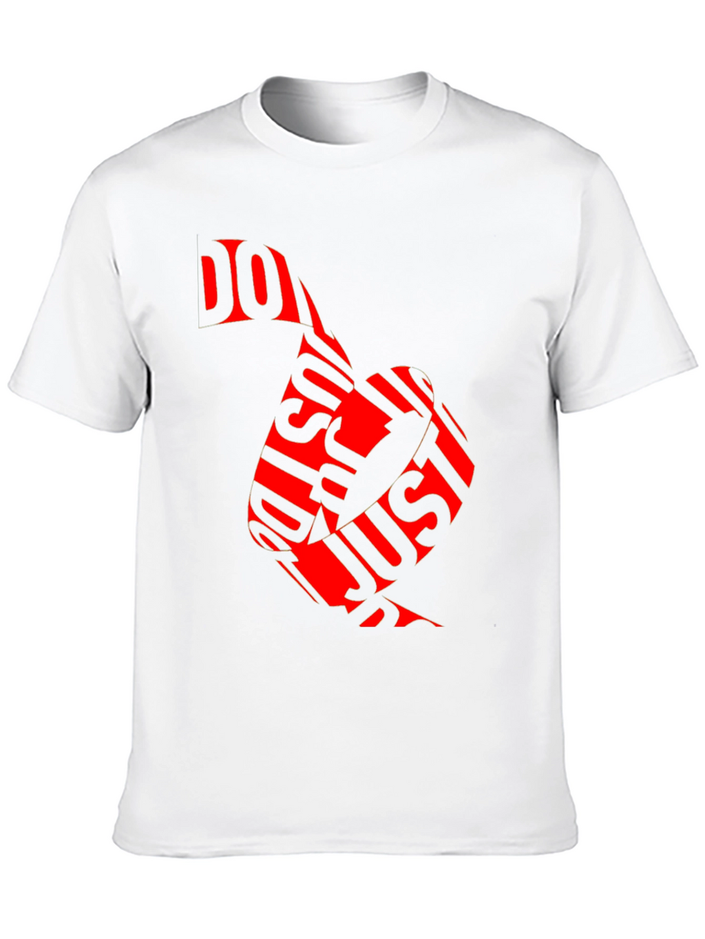 Just Do It Red Graphic Print Black T-Shirt