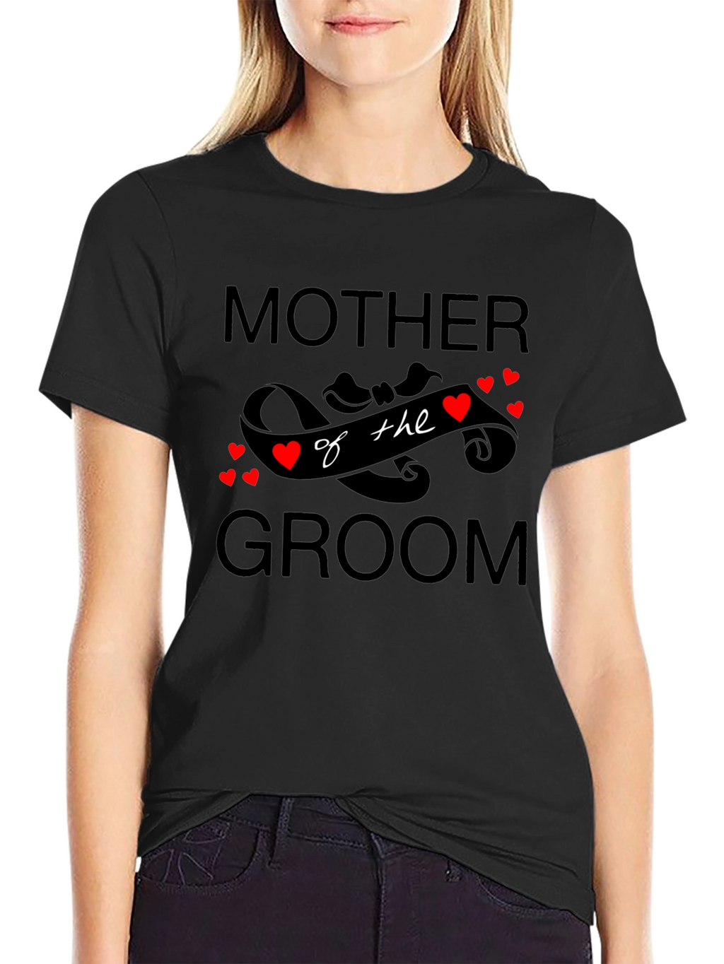 Mother of the Groom Graphic T-Shirt - Black