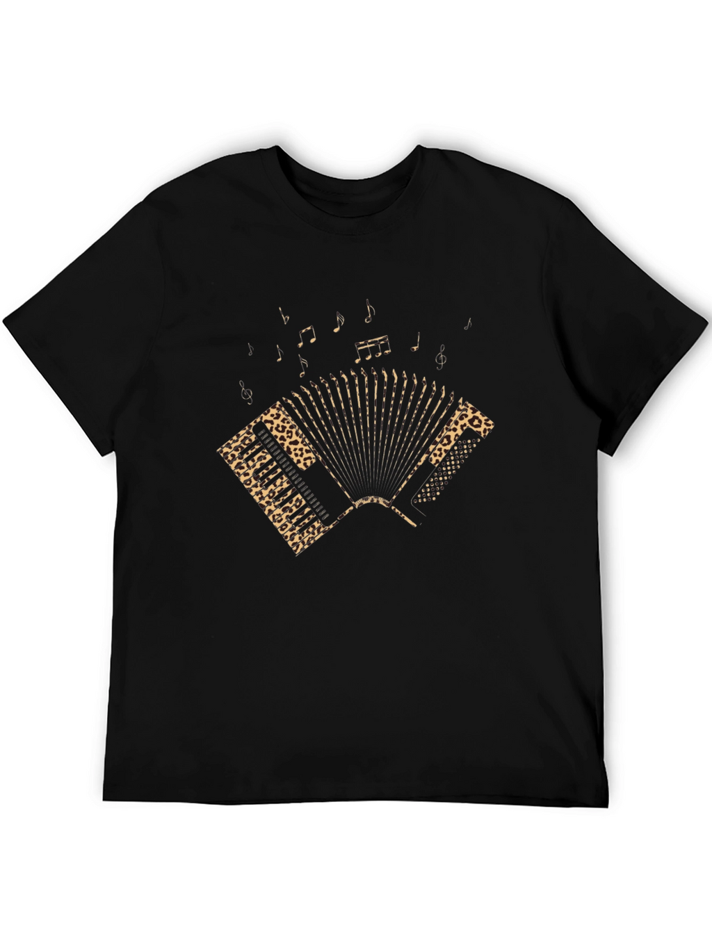 Black Accordion Graphic Tee