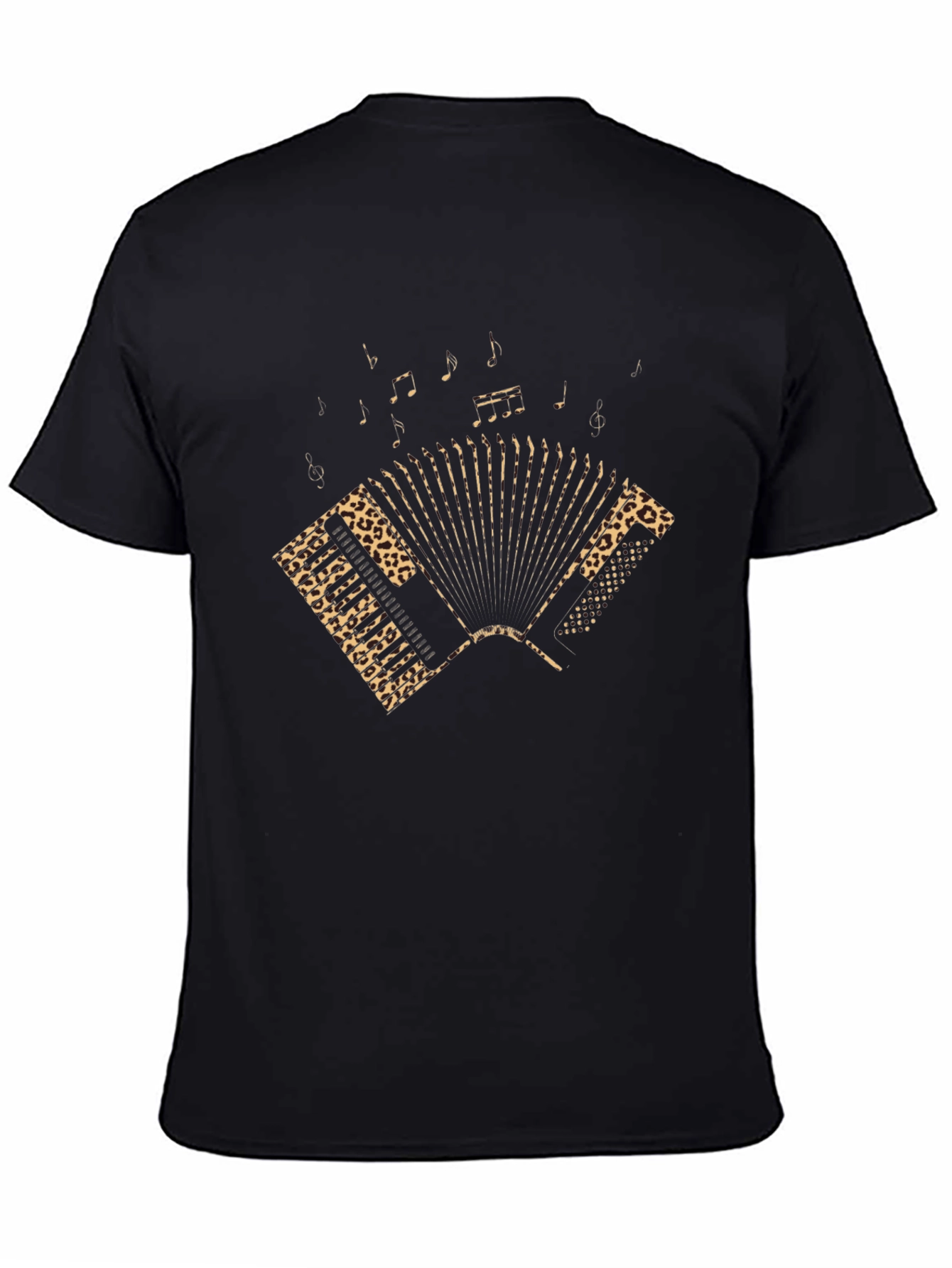 Black Accordion Graphic Tee