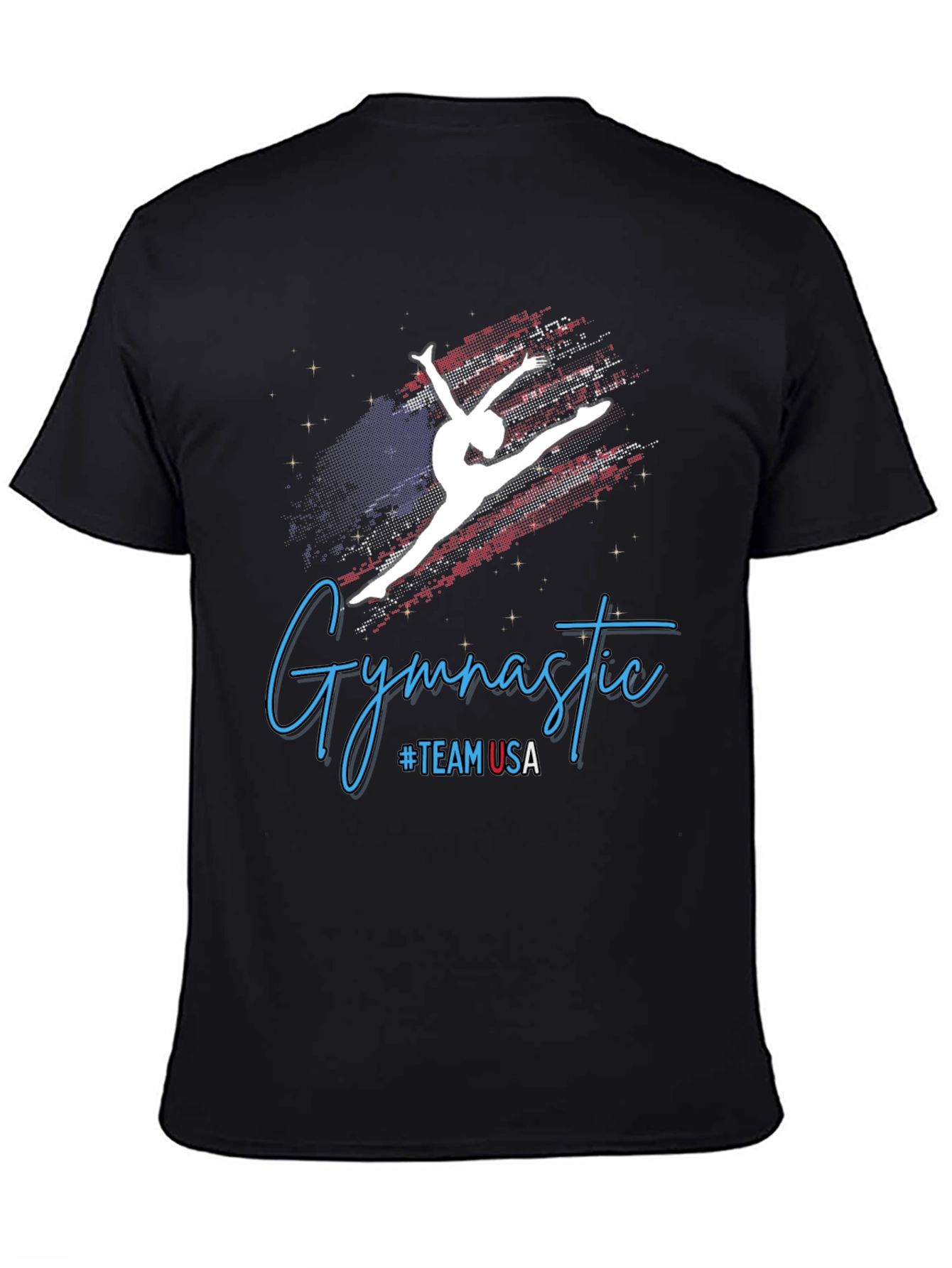 Gymnastic #TEAMUSA Black T-Shirt