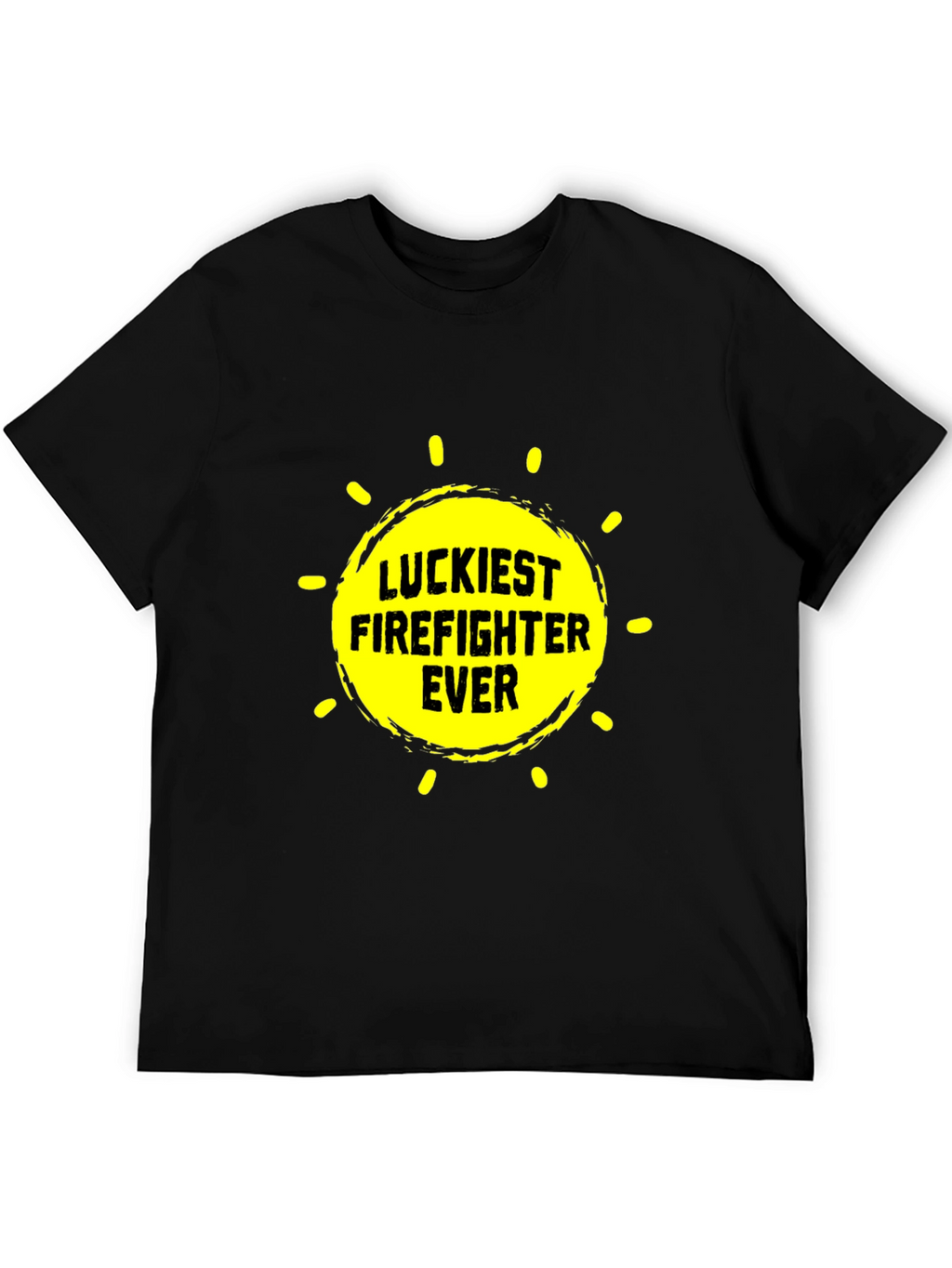 Luckiest Firefighter Ever Graphic Tee