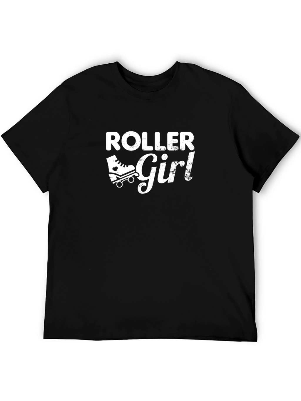 Roller Girl T-Shirt - Black Graphic Tee