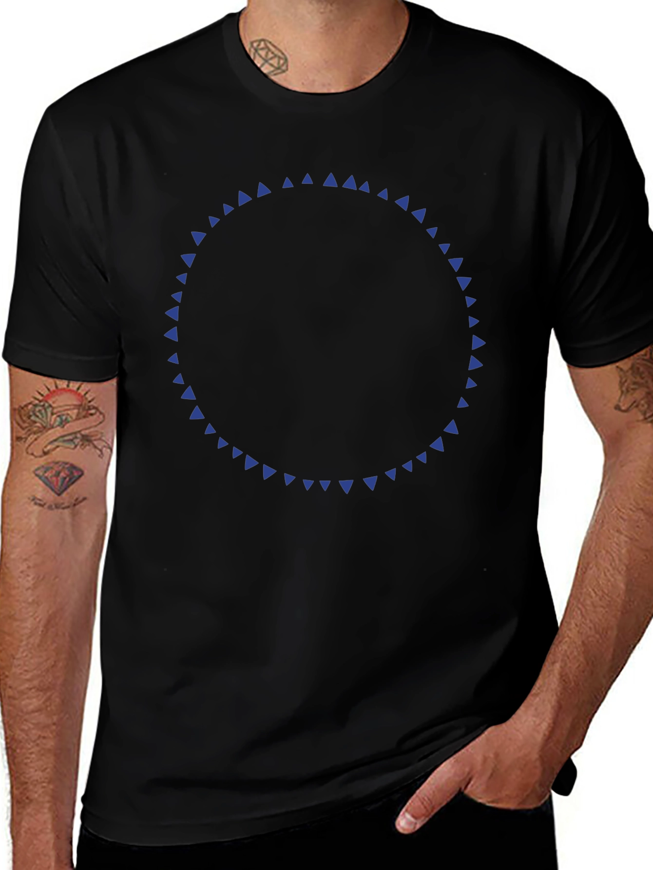 Geometric Circle Tee - Modern Design