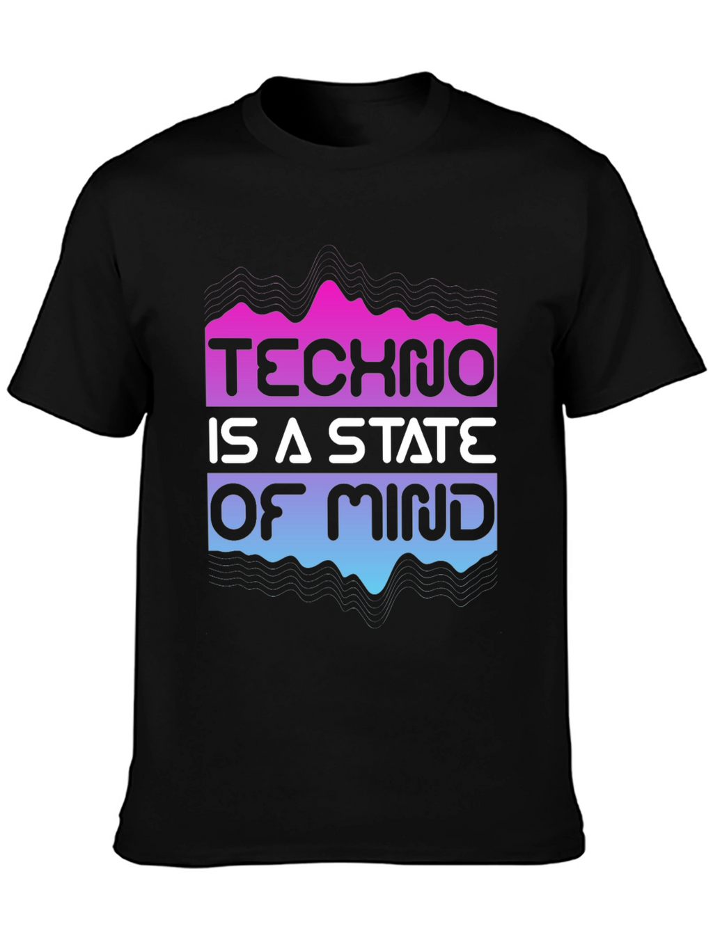 Techno State of Mind Graphic Tee - Black