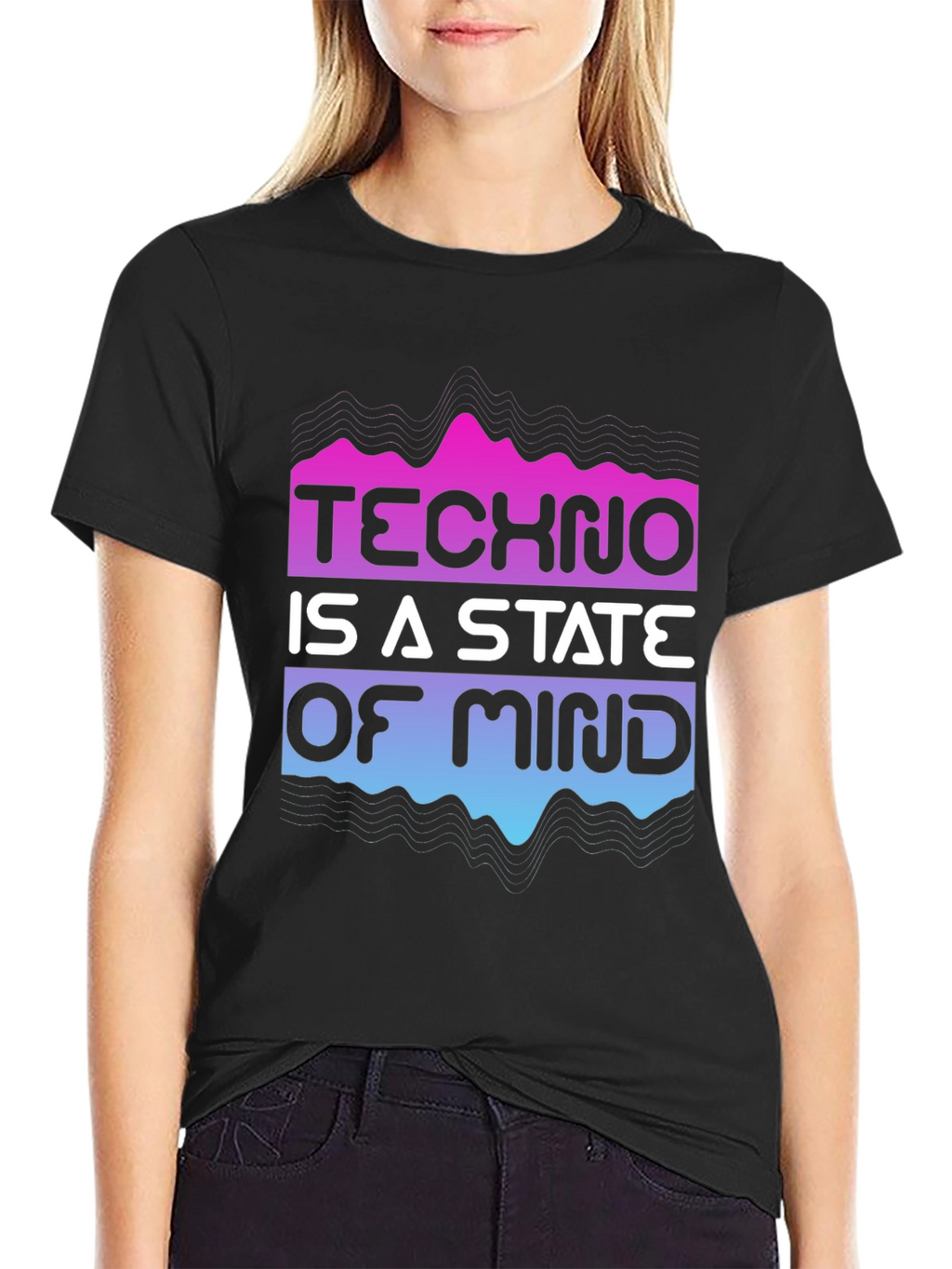 Techno State of Mind Graphic Tee - Black