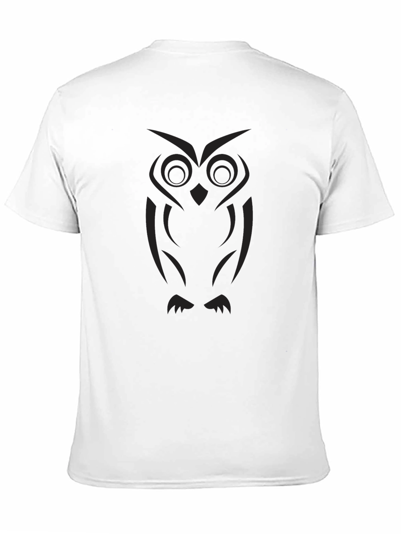 Black Owl Graphic Tee - Stylish Casual Wear