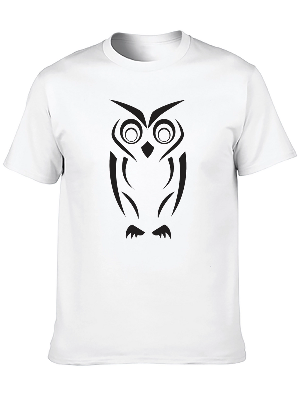 Black Owl Graphic Tee - Stylish Casual Wear