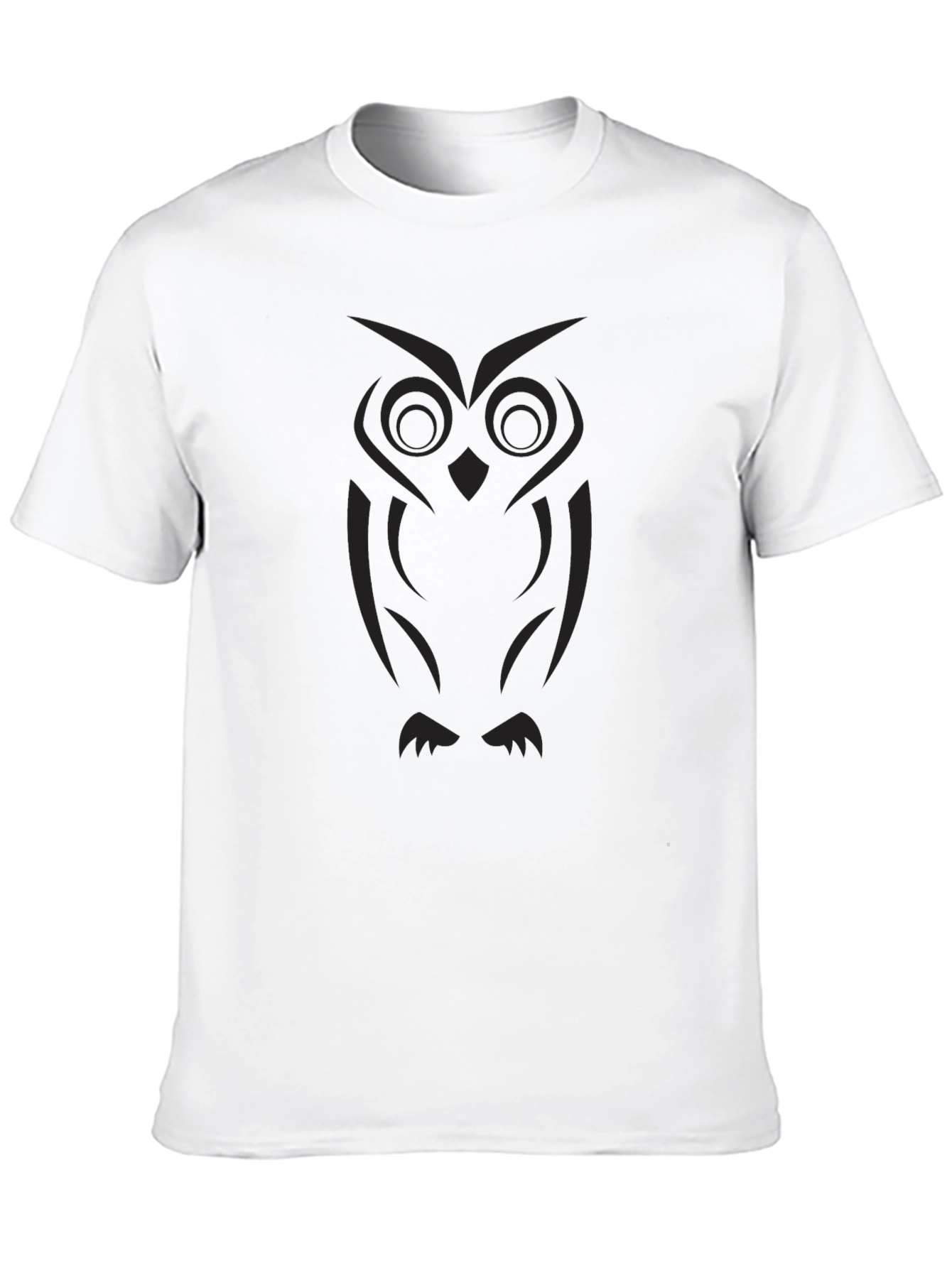 Black Owl Graphic Tee - Stylish Casual Wear