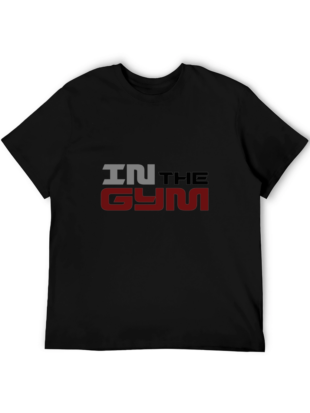 In The Gym Mens Black Graphic T-Shirt
