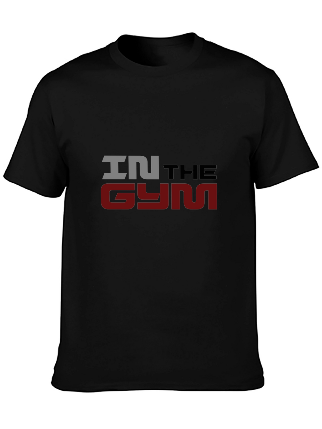 In The Gym Mens Black Graphic T-Shirt