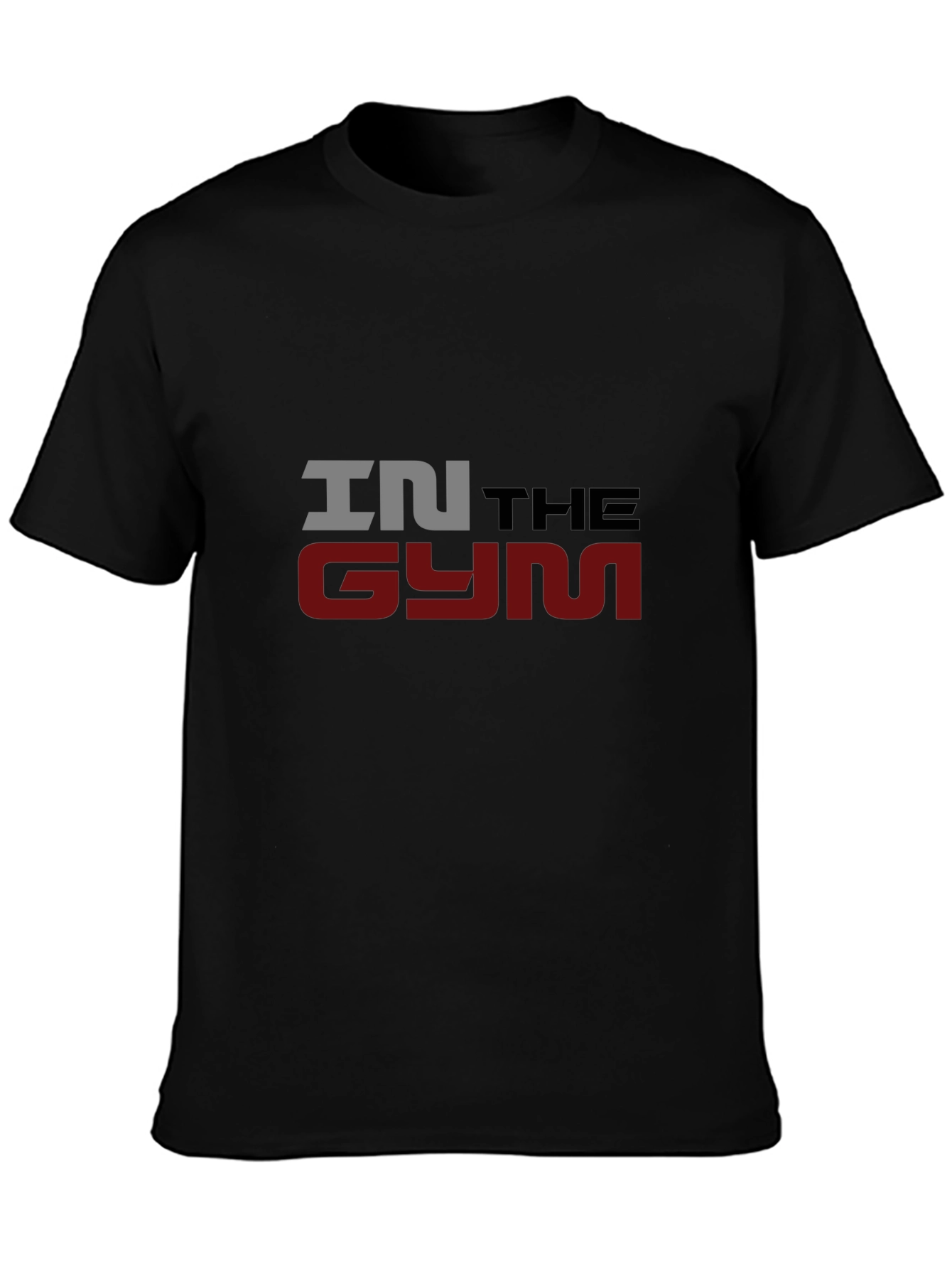 In The Gym Mens Black Graphic T-Shirt