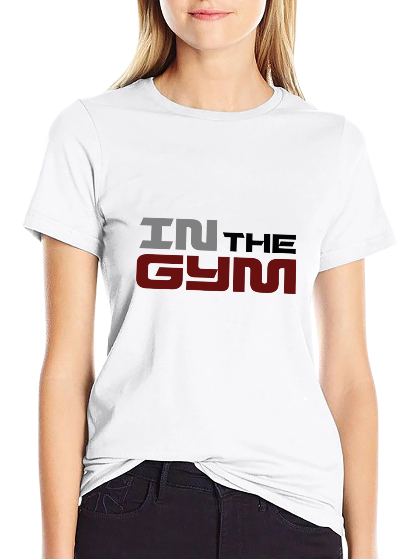 In The Gym Mens Black Graphic T-Shirt