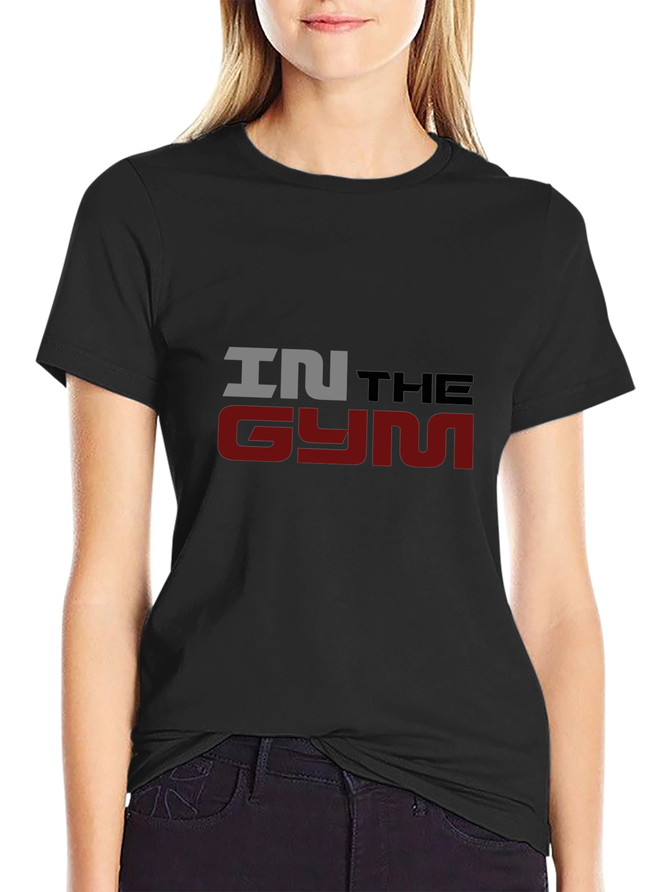 In The Gym Mens Black Graphic T-Shirt