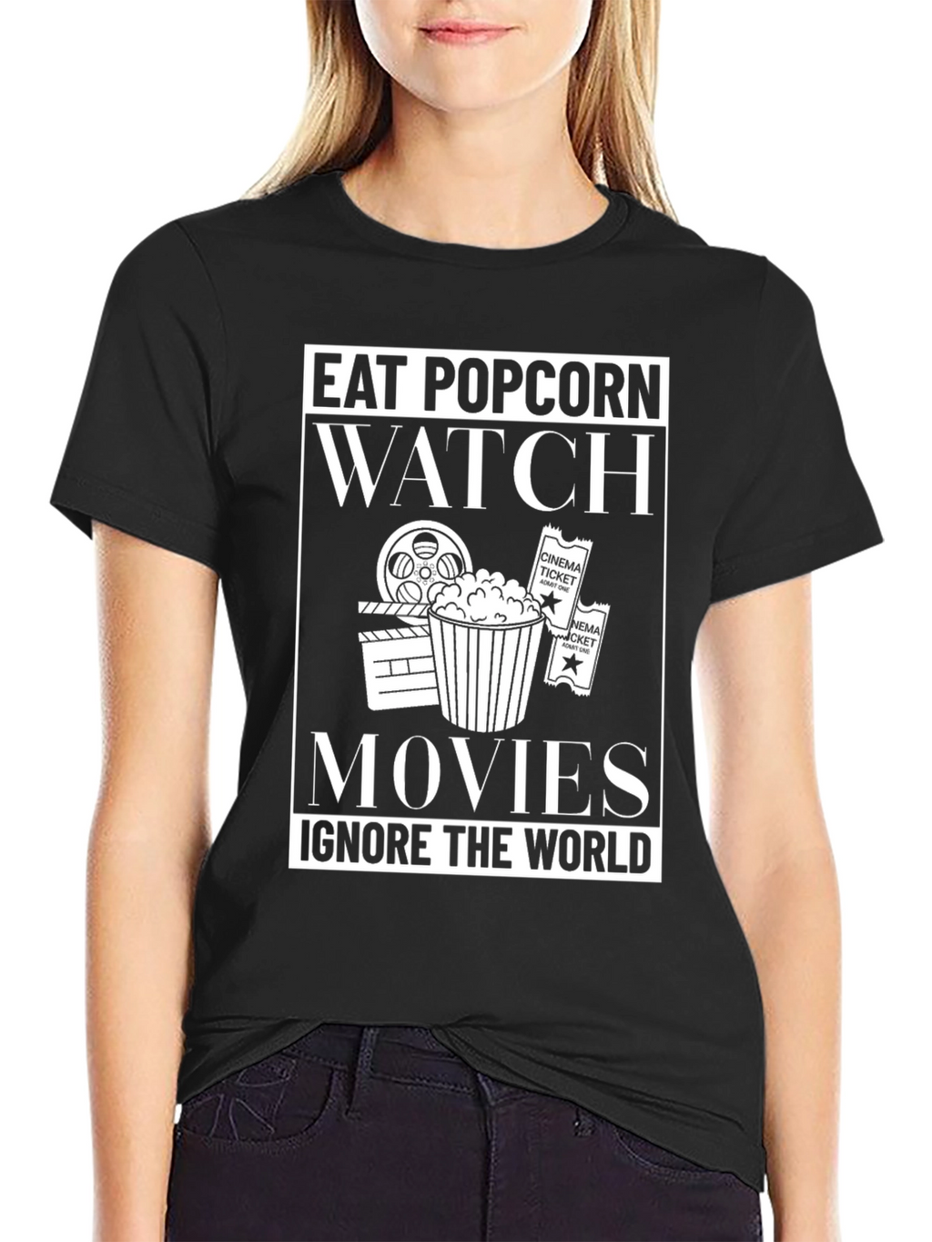 Eat Popcorn Watch Movies T-Shirt