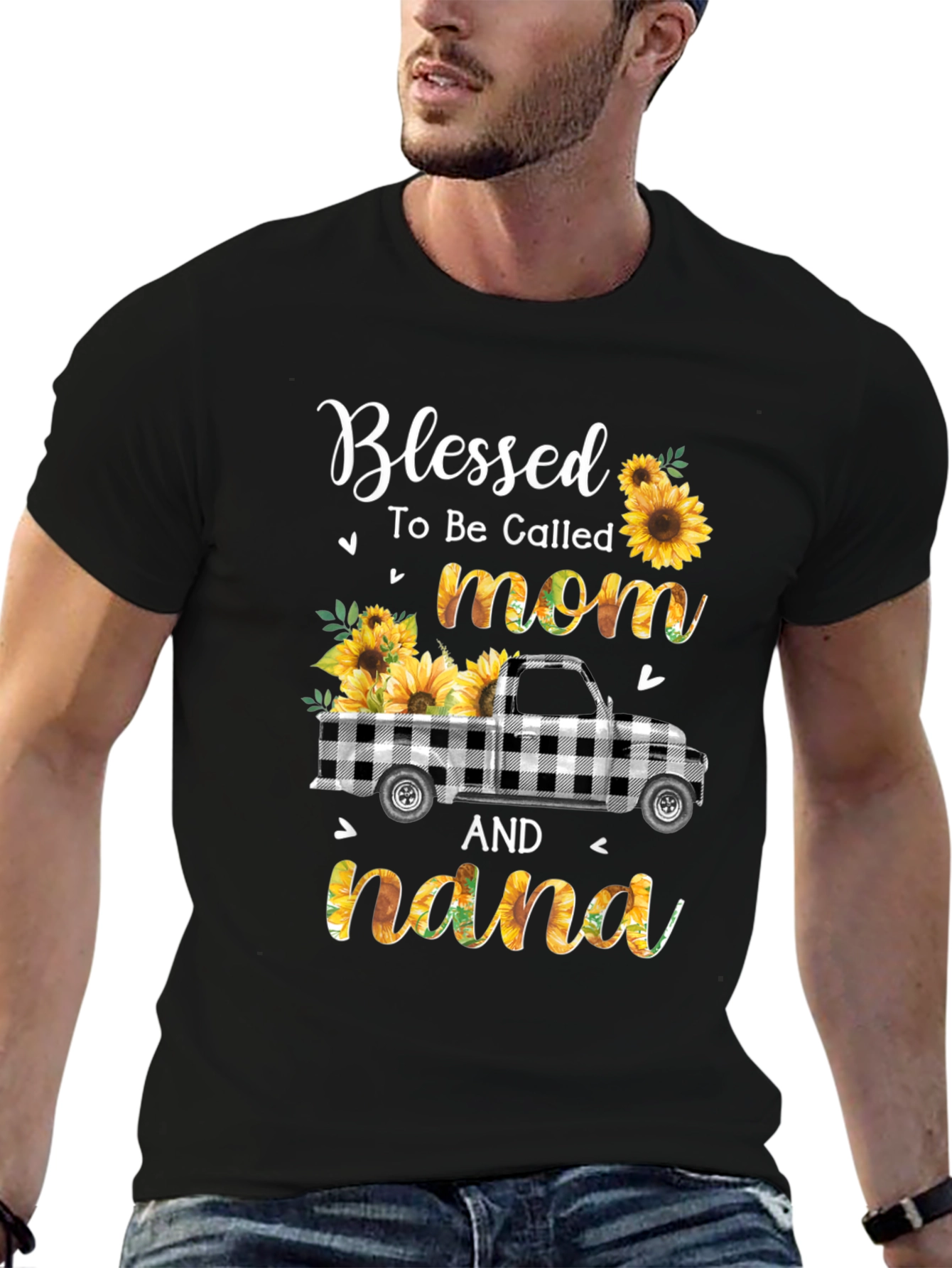 Blessed Mom & Nana Sunflower Truck T-Shirt
