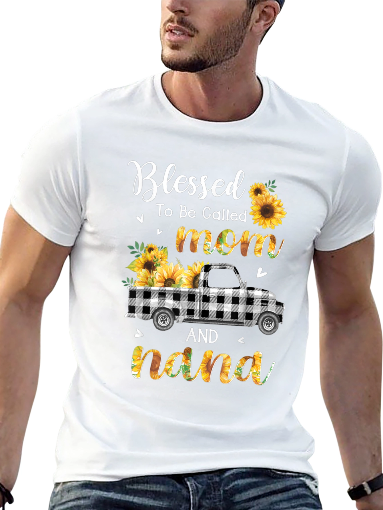 Blessed Mom & Nana Sunflower Truck T-Shirt